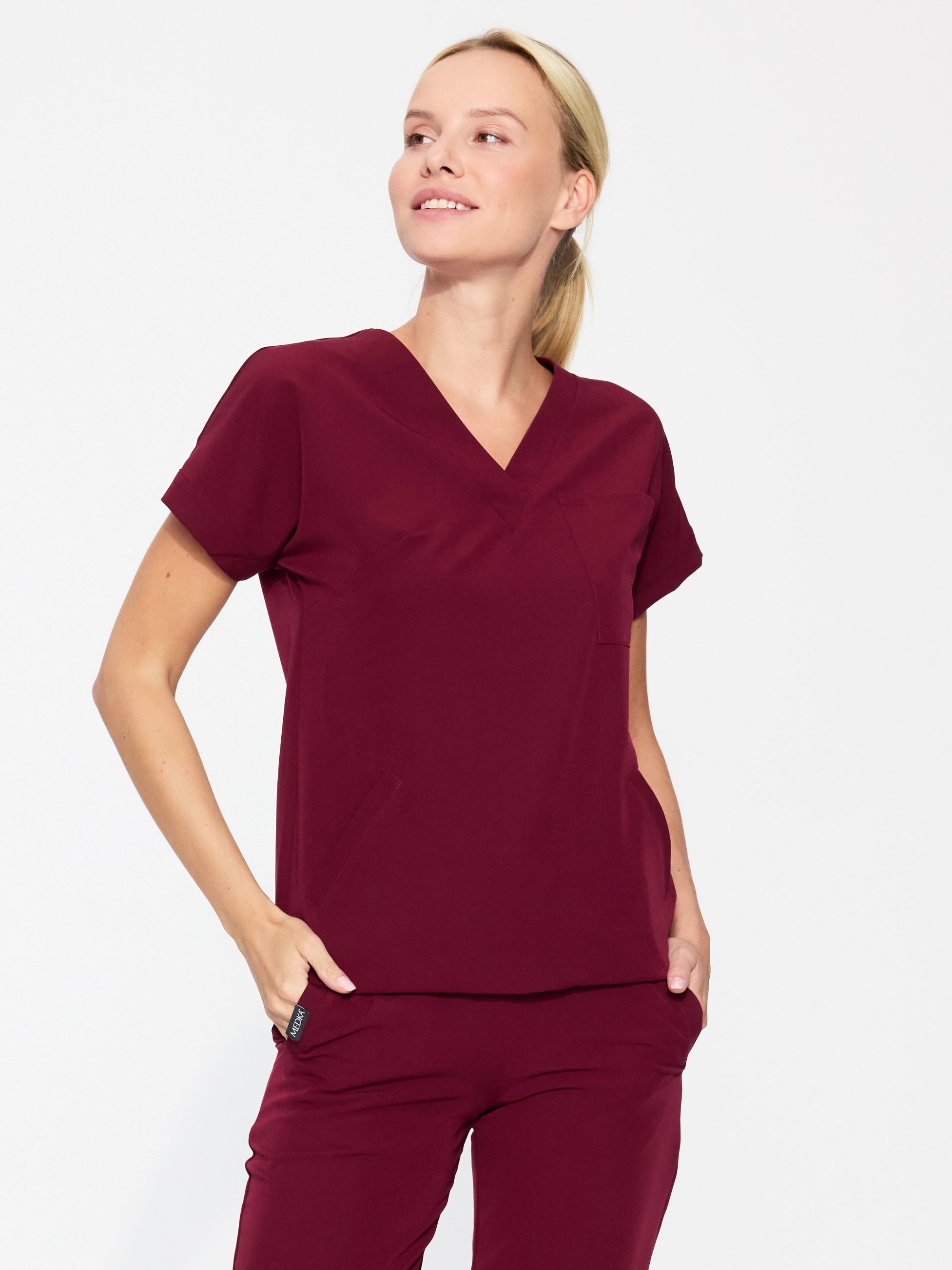 Bluza medyczna damska WELT cherry smoke