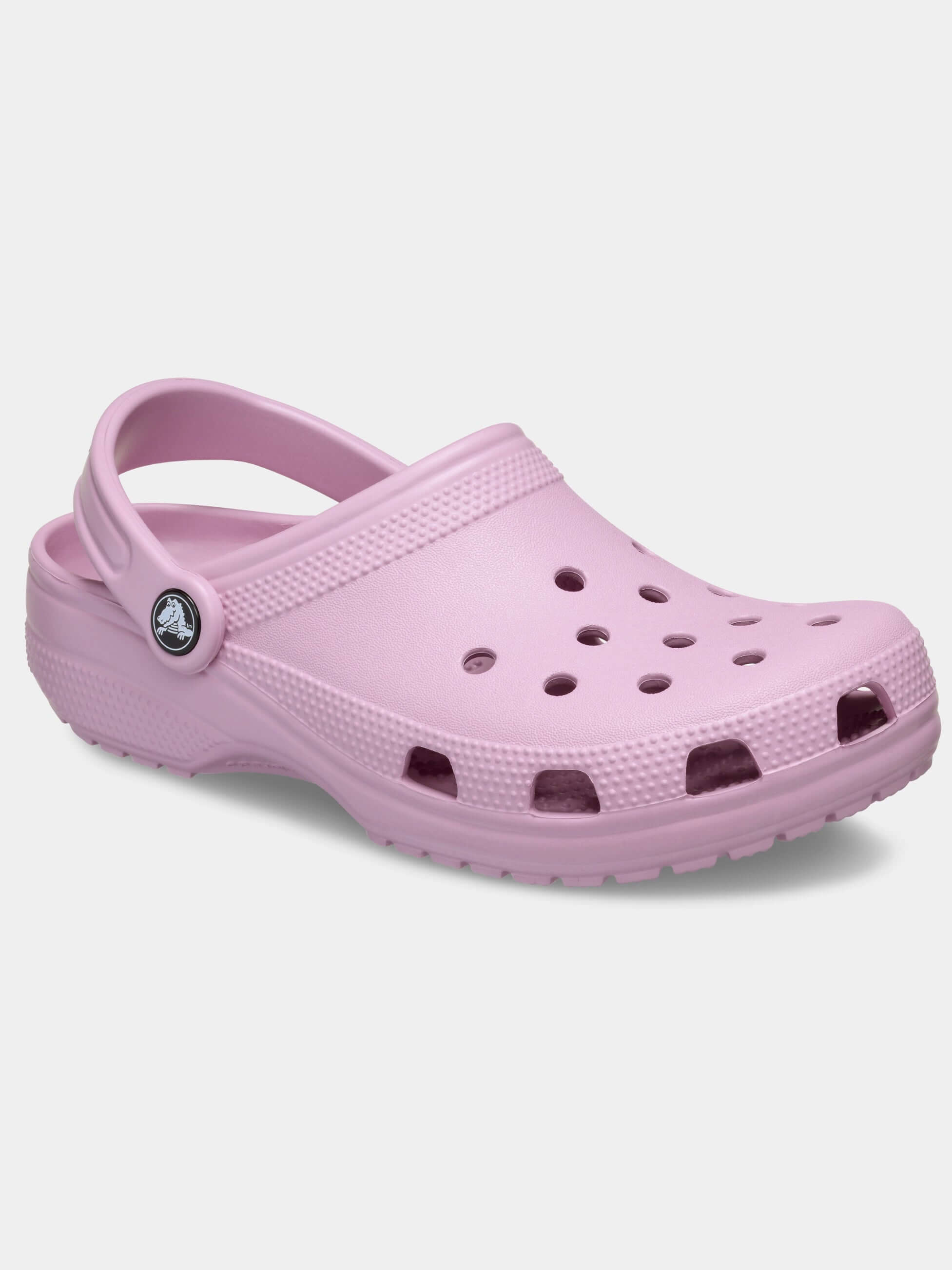 Buty medyczne Crocs classic różowe widok z boku