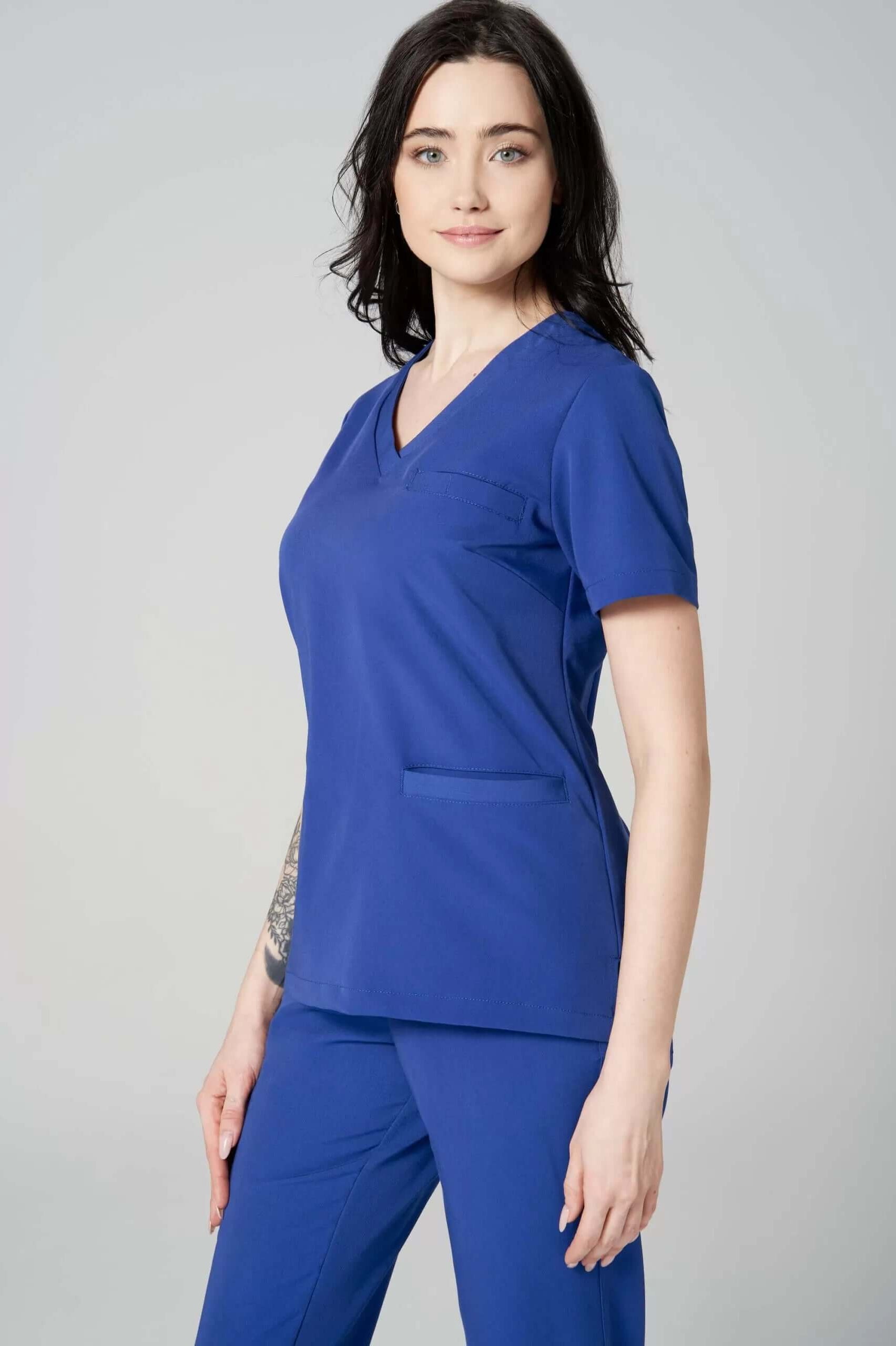 Bluza medyczna damska MILLIA chabrowa