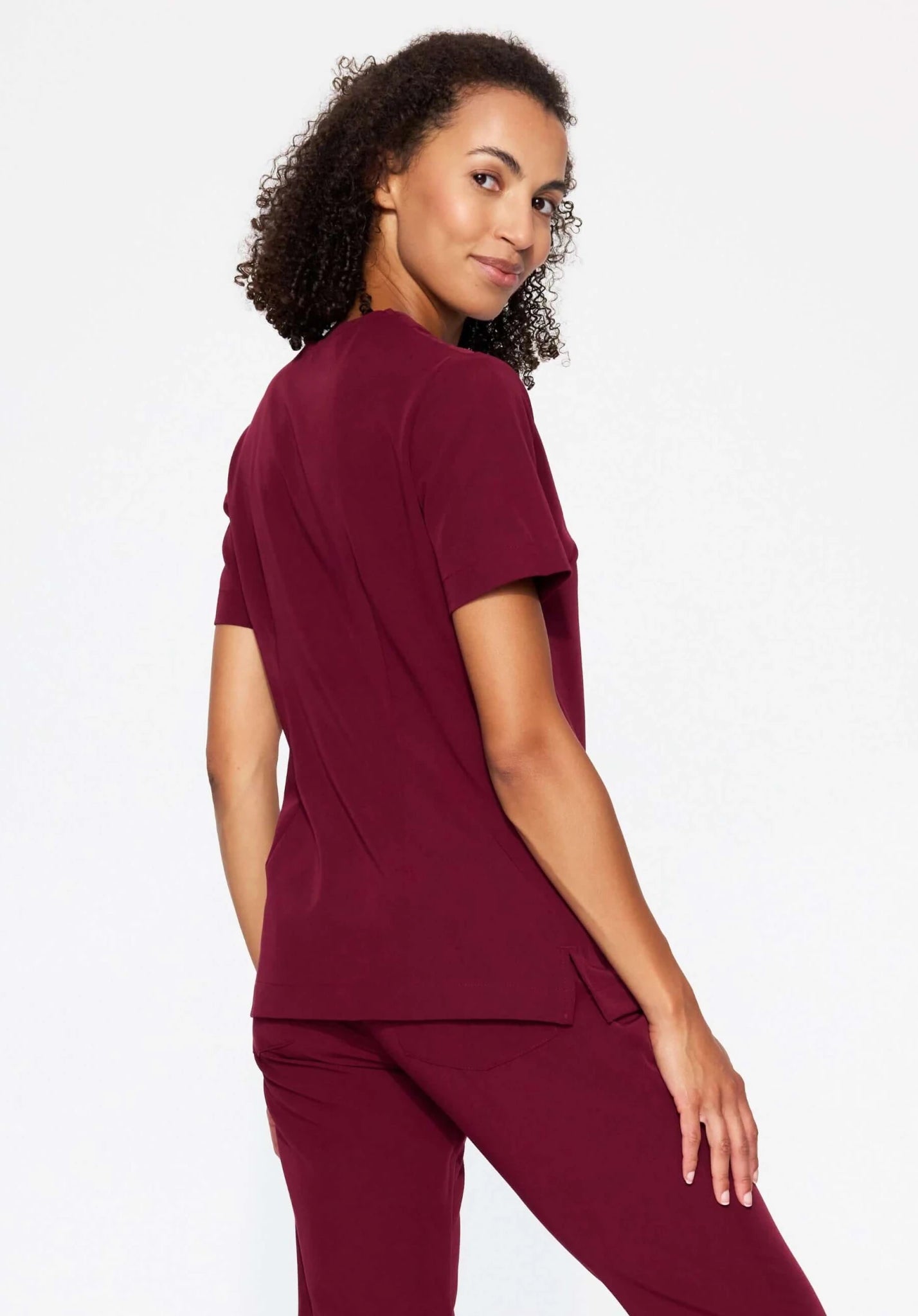 Bluza medyczna damska - MOXI cherry smoke - Medka
