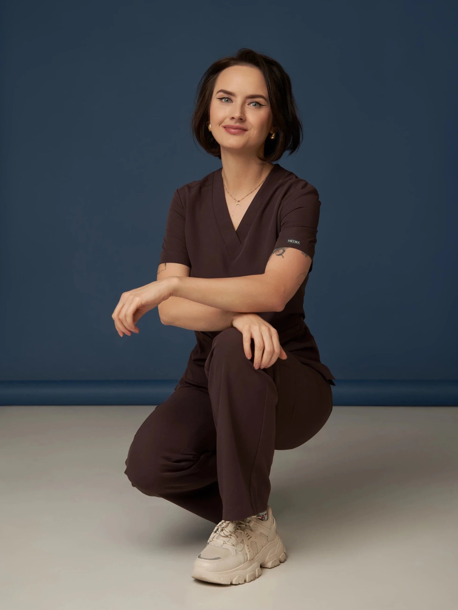 Dámska zdravotná mikina - MOXI čokoláda - Medka
