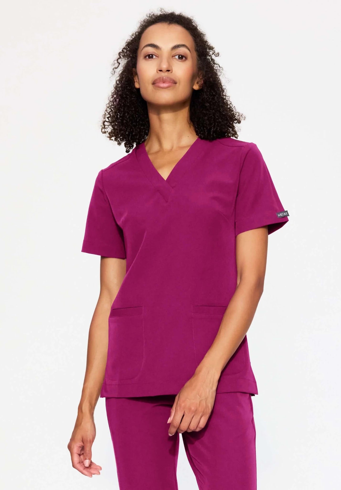 Bluza medyczna damska - MOXI dark rose OUTLET - Medka