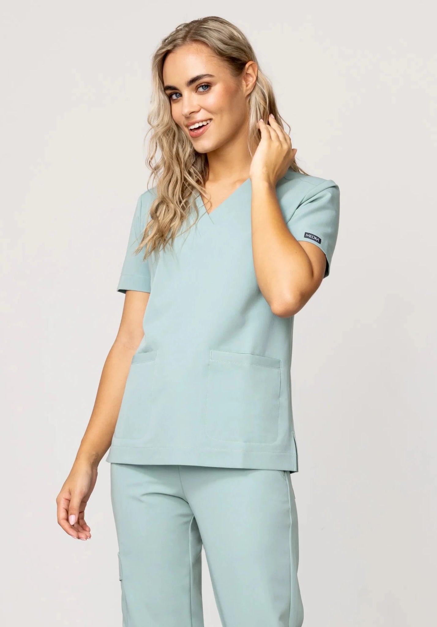 Bluza medyczna damska - MOXI szałwia - Medka
