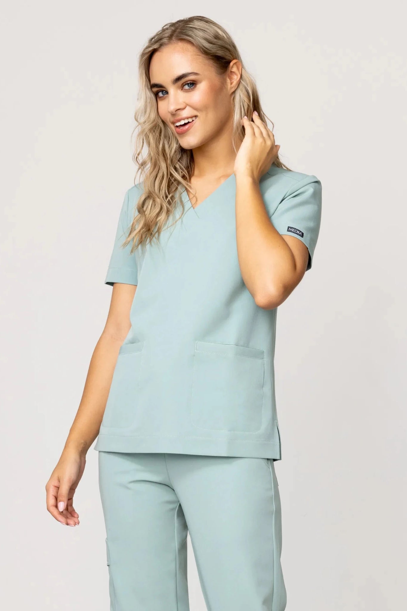 Bluza medyczna damska - MOXI szałwia - Medka