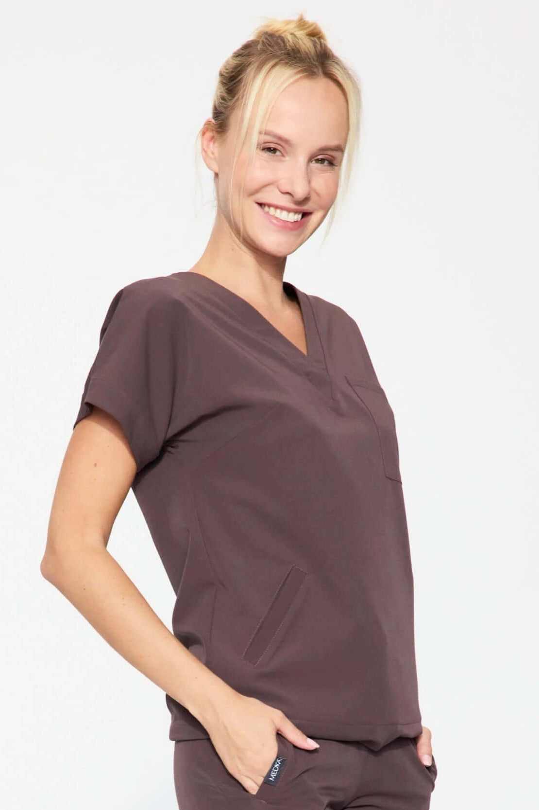 Women's medical sweatshirt - WELT chocolate