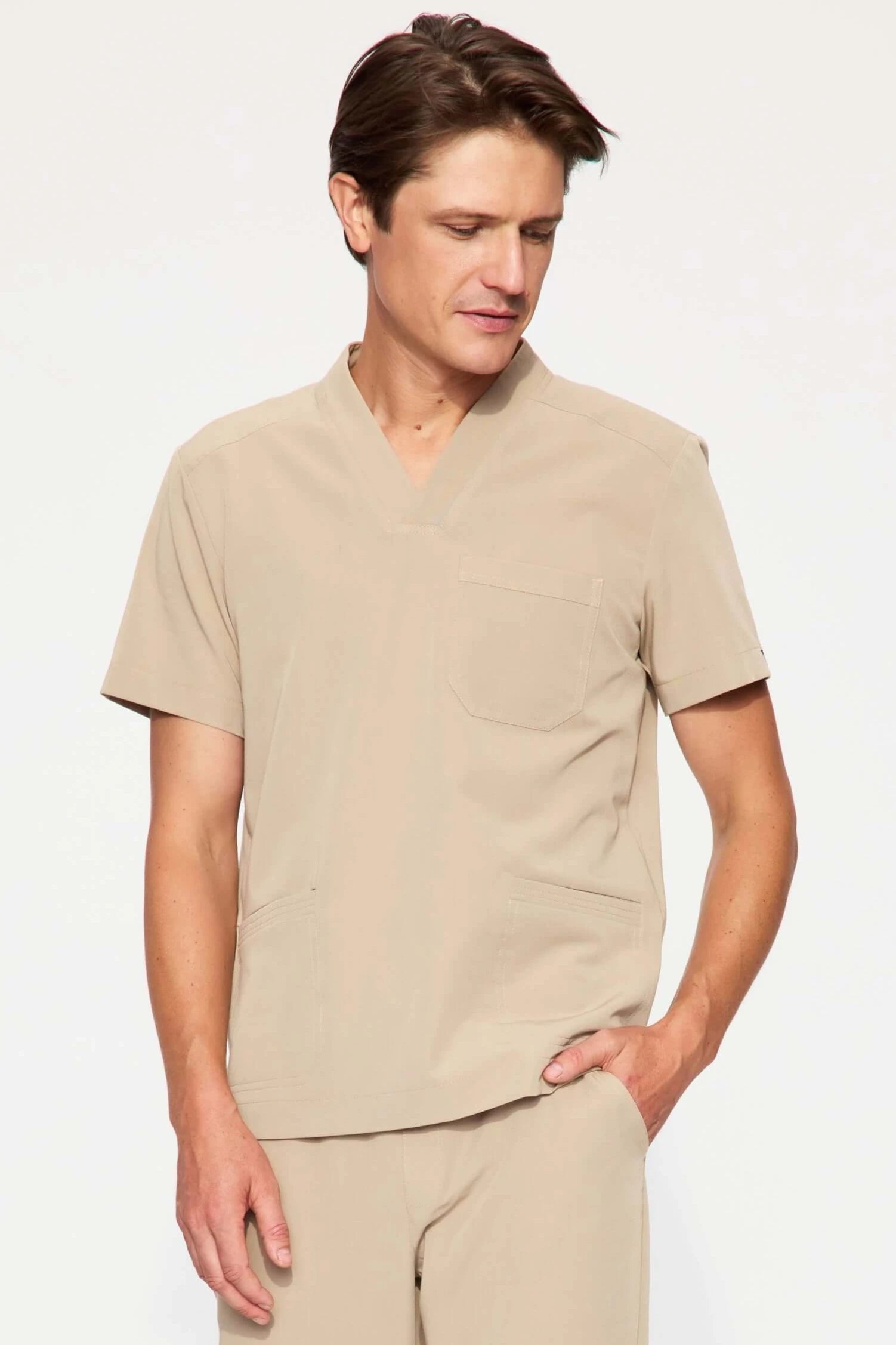 Bluza medyczna męska - AXIS beżowy