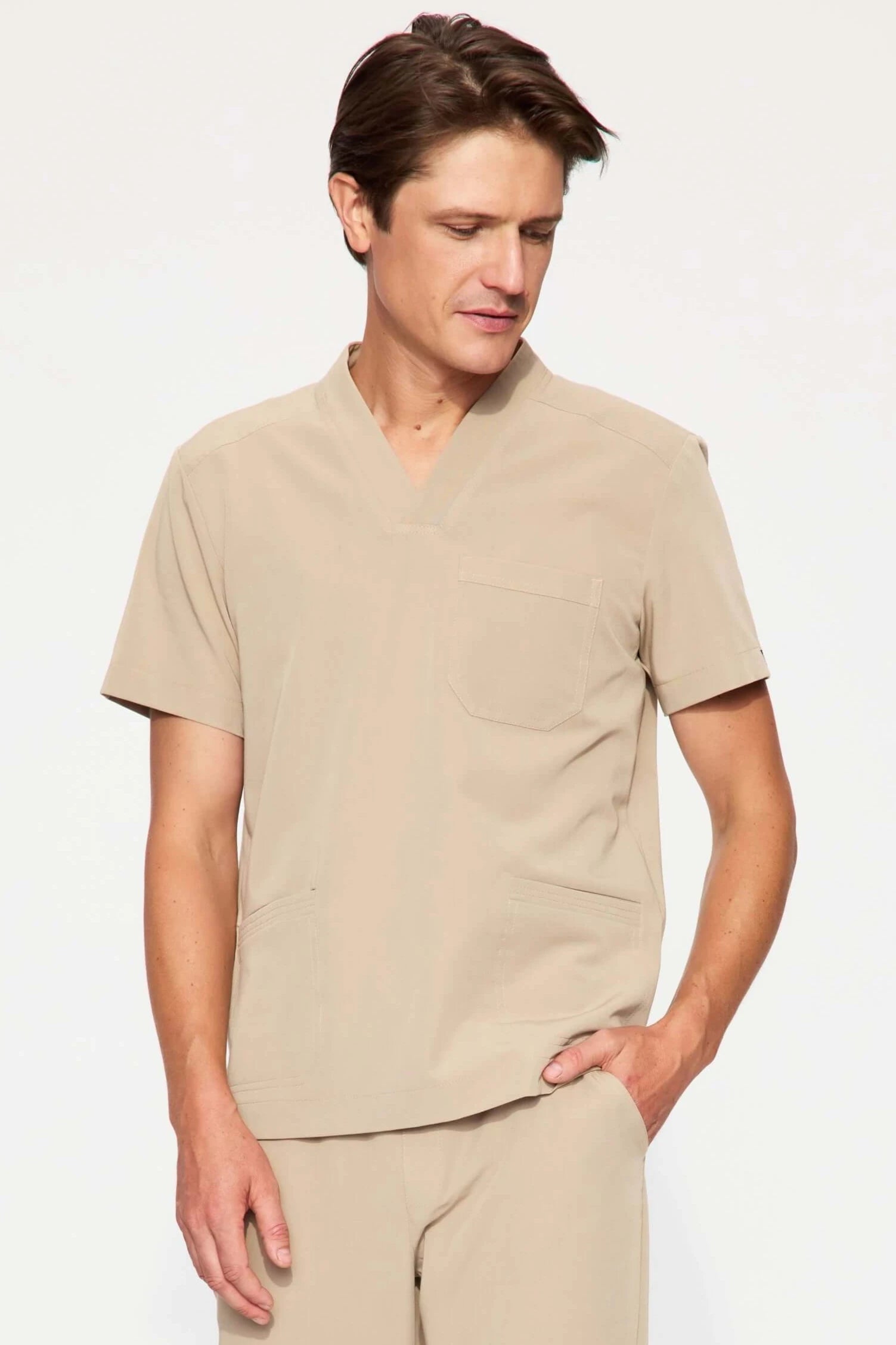 Bluza medyczna męska - AXIS beżowy