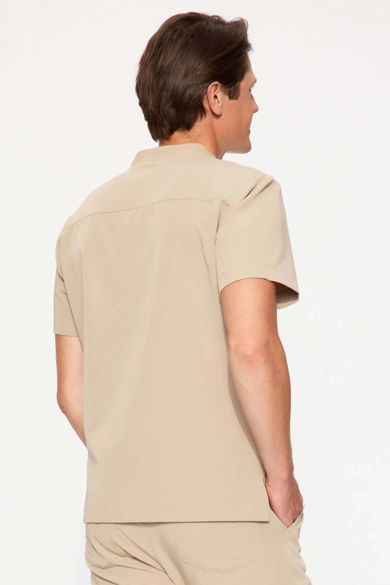 Men's medical sweatshirt - AXIS beige, back view