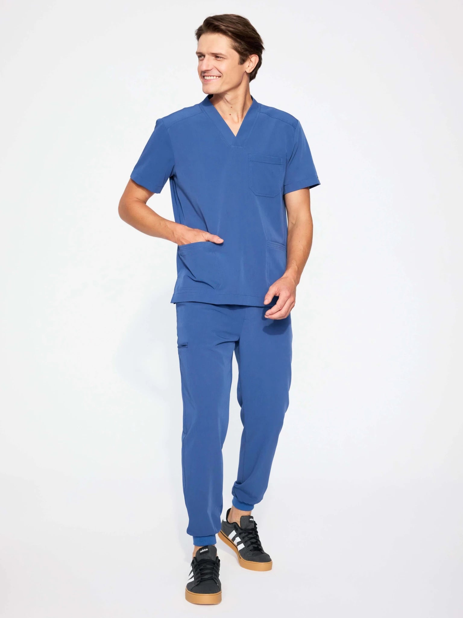 Men's medical shirt - AXIS indigo and trousers