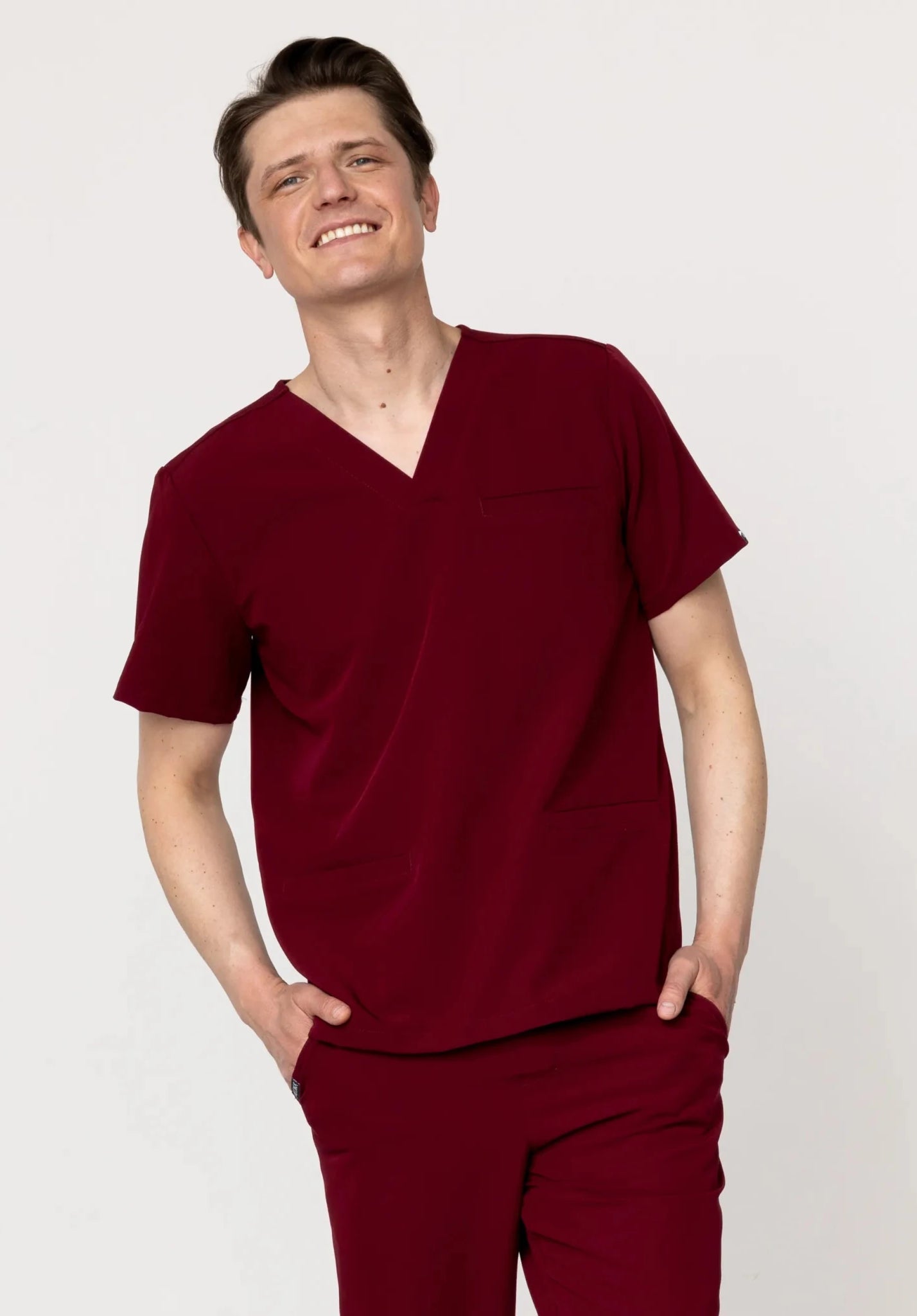 Bluza medyczna męska - Fortis cherry smoke - Medka
