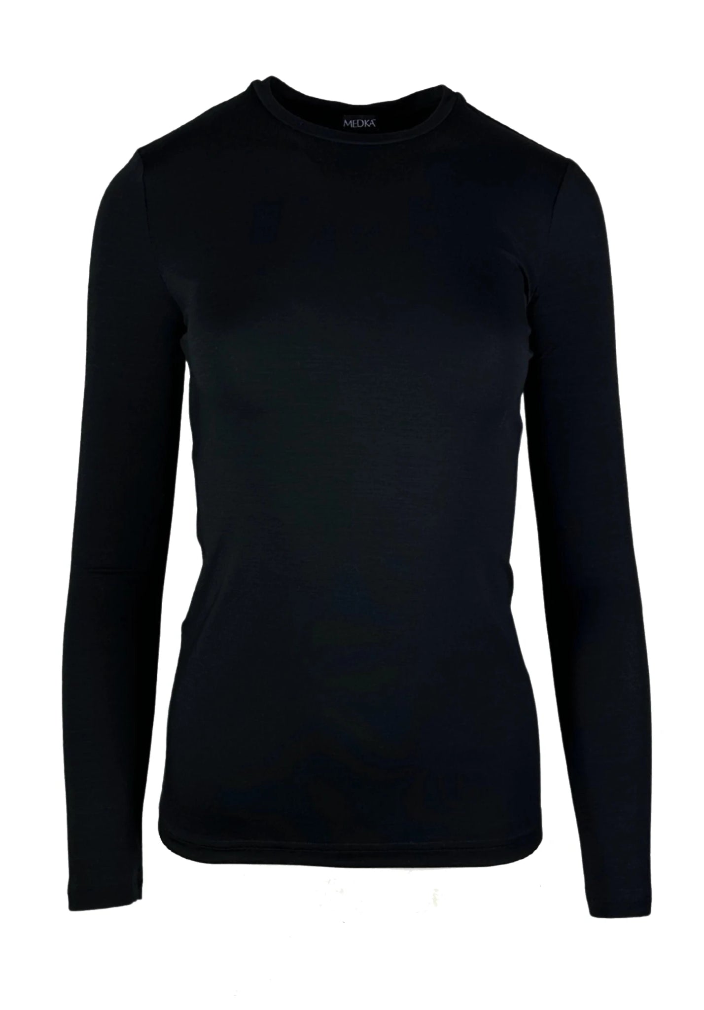 Koszulka medyczna damska Longsleeve czarny - Medka