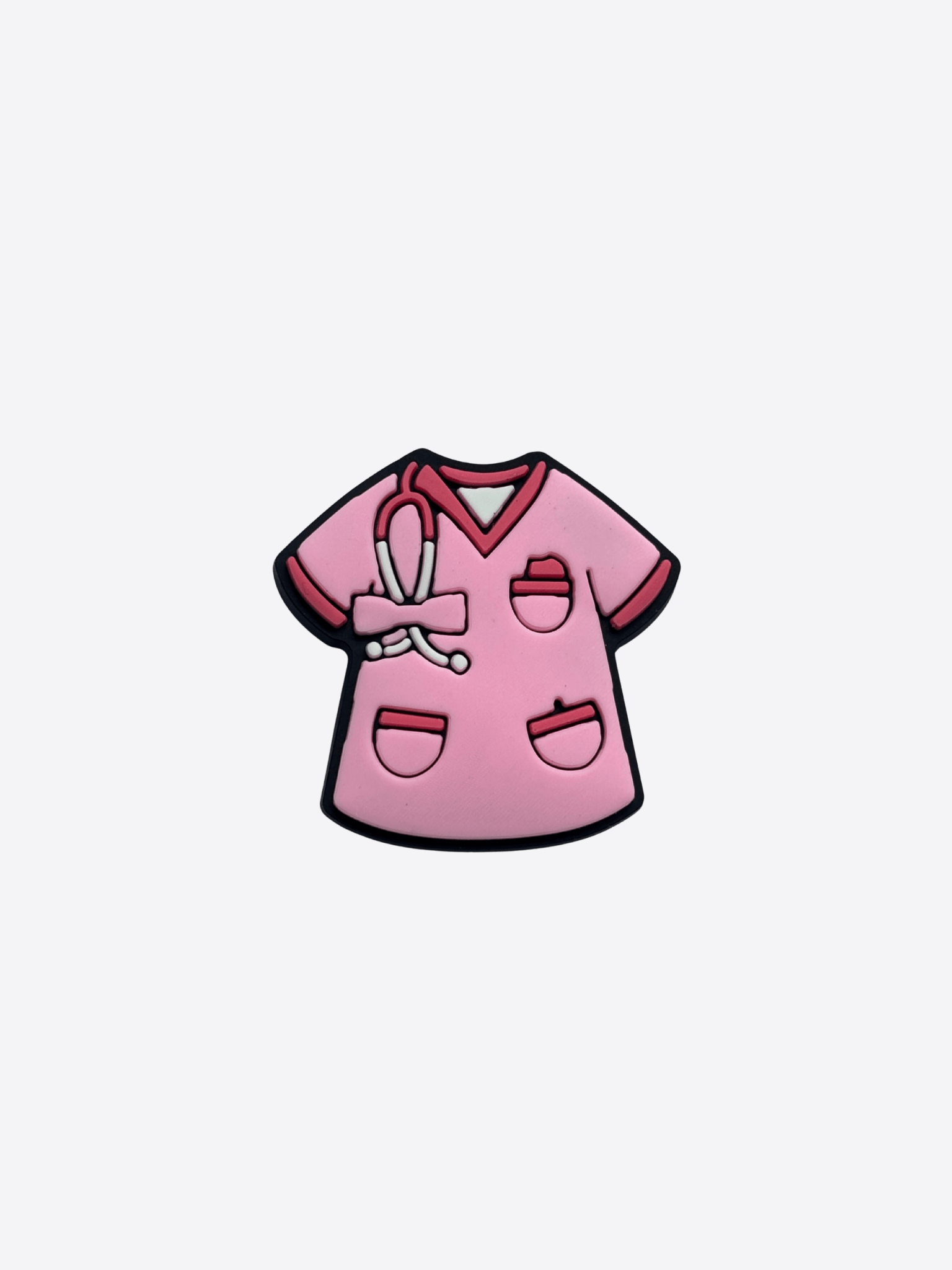 Pink scrubs crocs pin