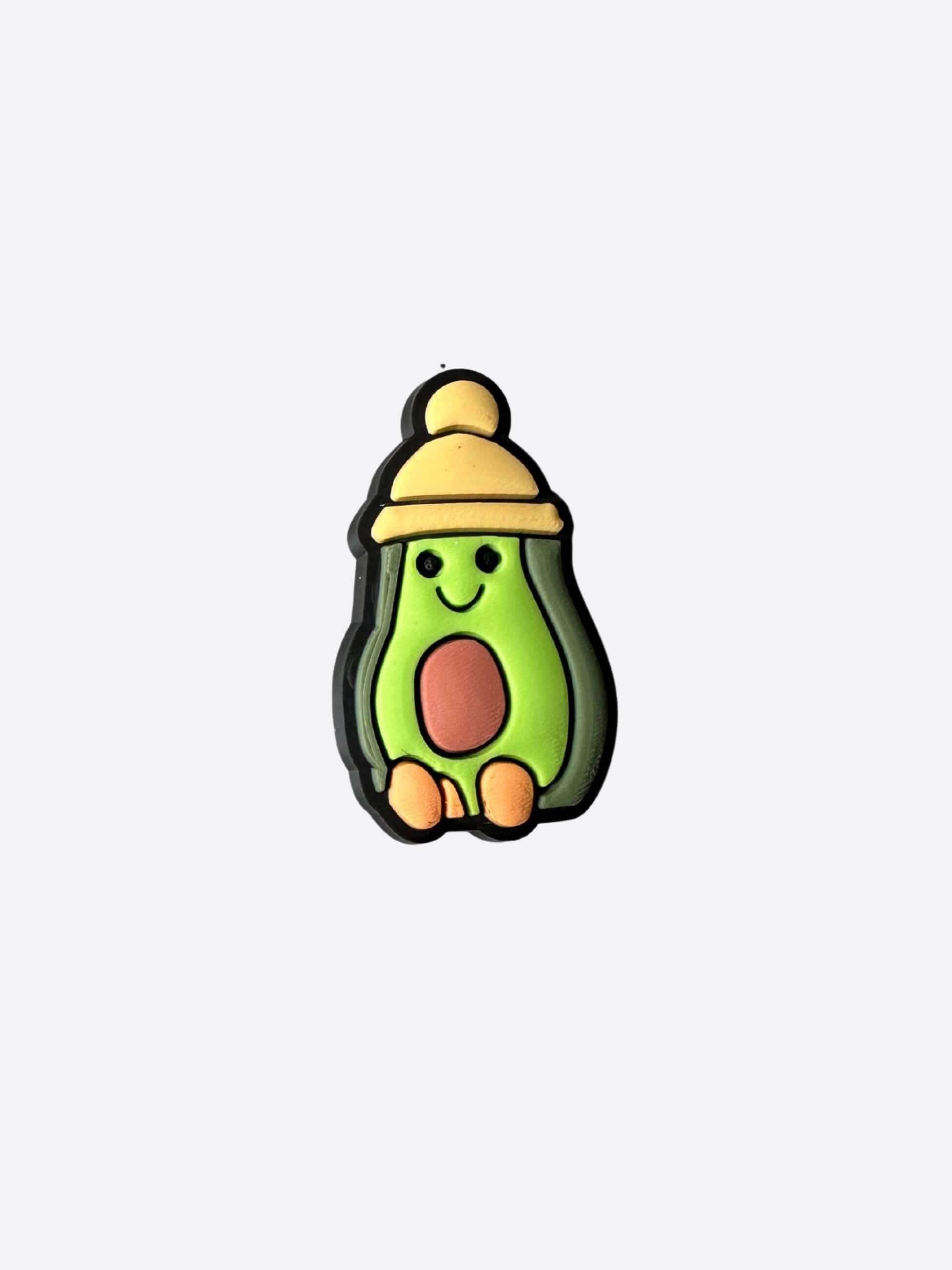 Przypinka do crocsów awokado
