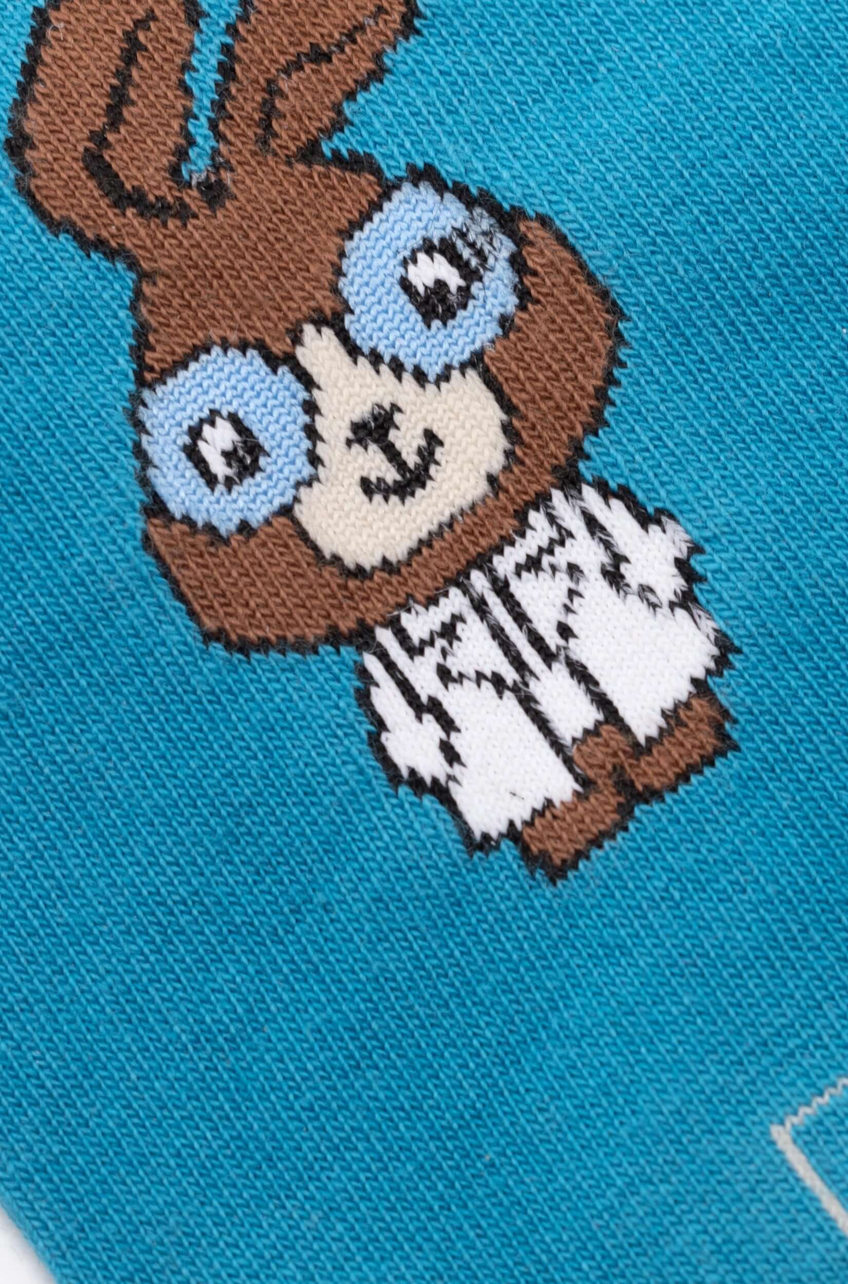 Skarpetki Dr Królik (unisex) widok na królika