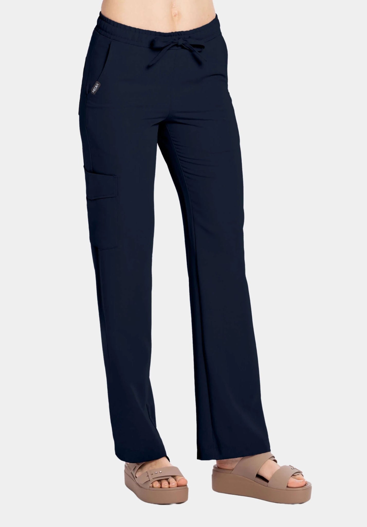 Spodnie medyczne damskie - FLOW navy blue dla PUM - Medka