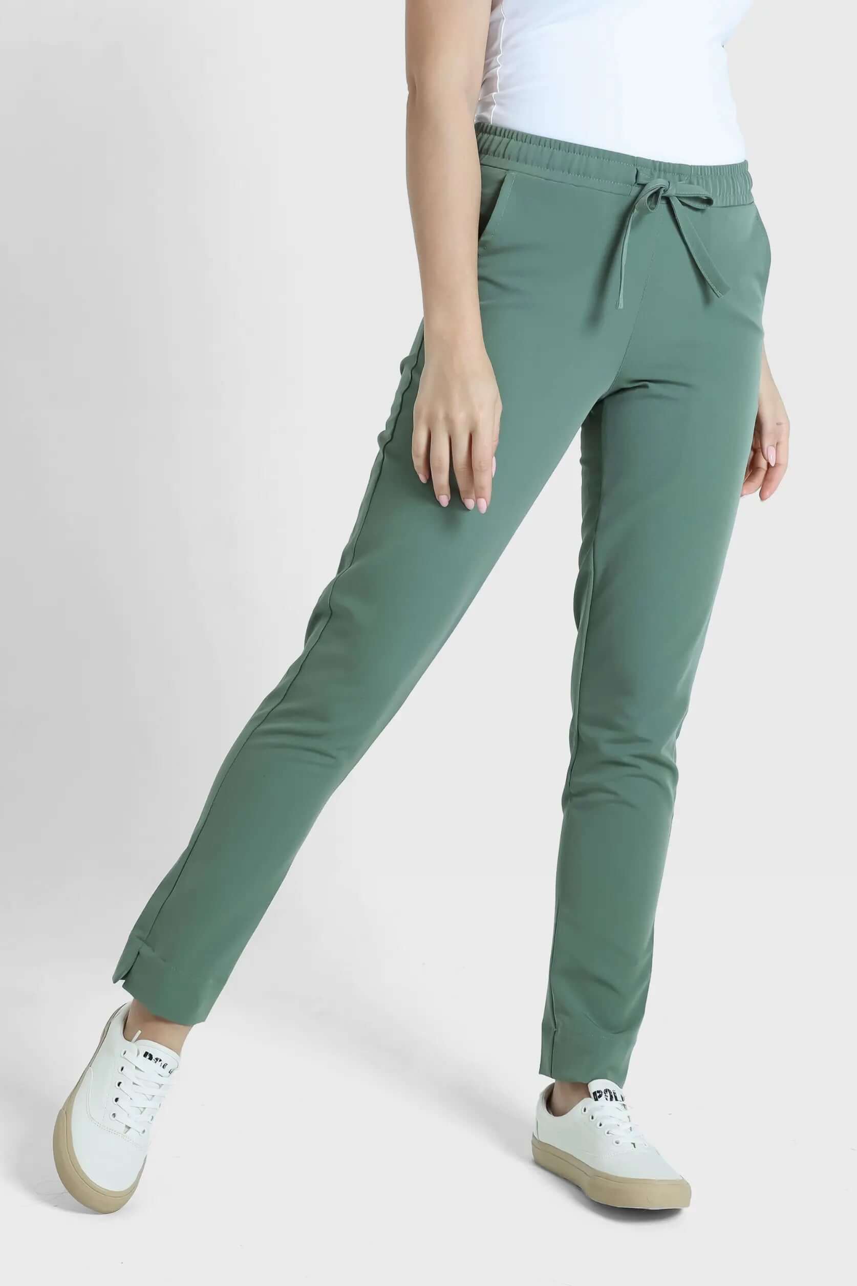 Spodnie medyczne damskie - NESSA oliwkowy