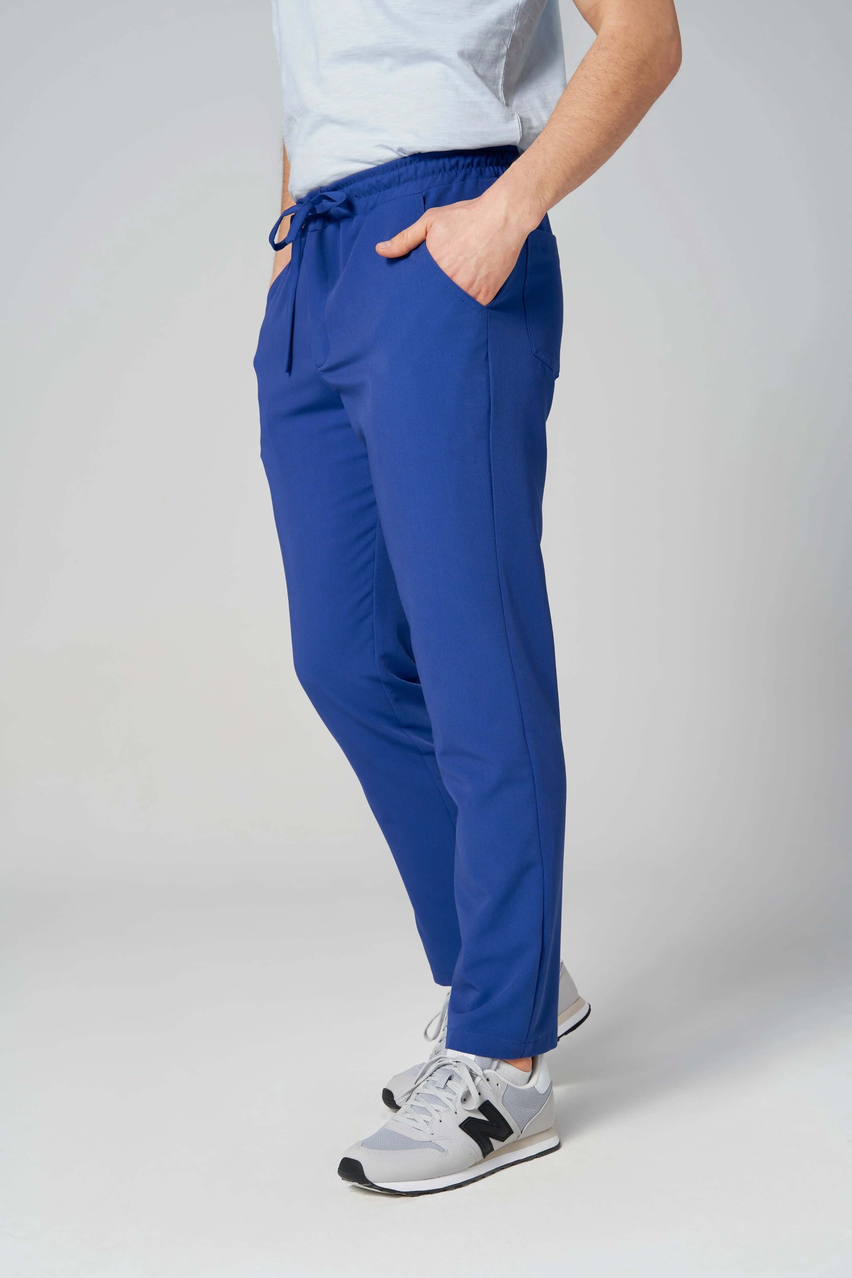 Spodnie medyczne męskie- MARGO chabrowy