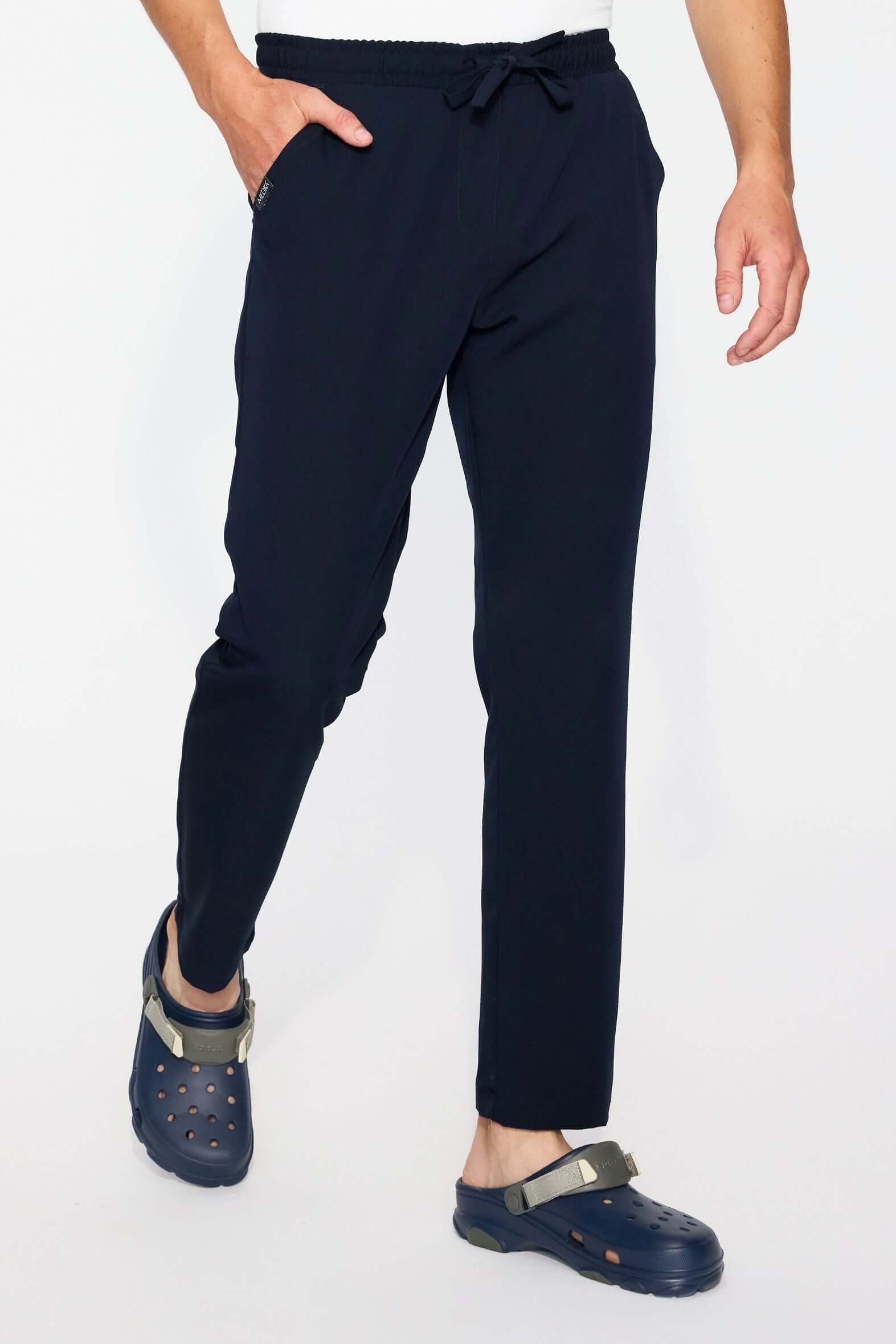 Spodnie medyczne męskie- MARGO ciemny granat
