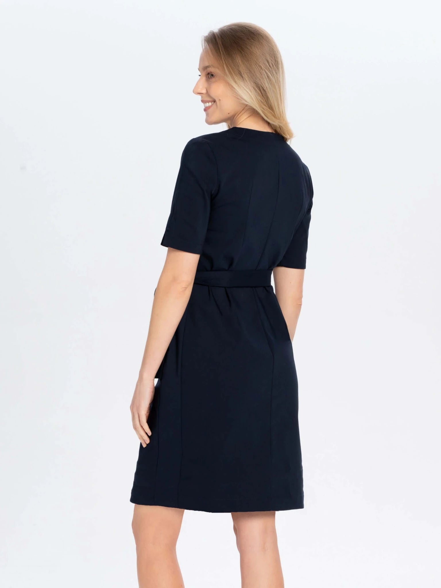 Sukienka medyczna i kosmetyczna Thea navy blue - Medka