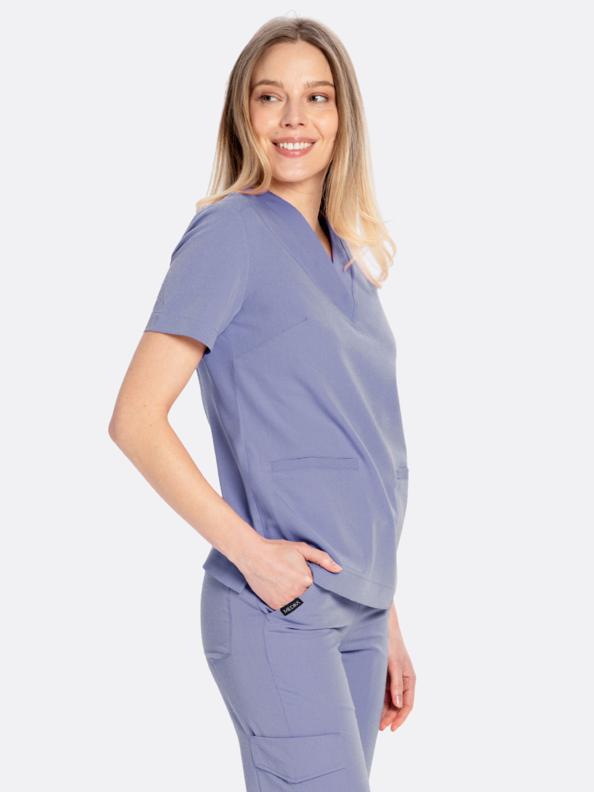 Bluza medyczna damska MOXI frozen bok