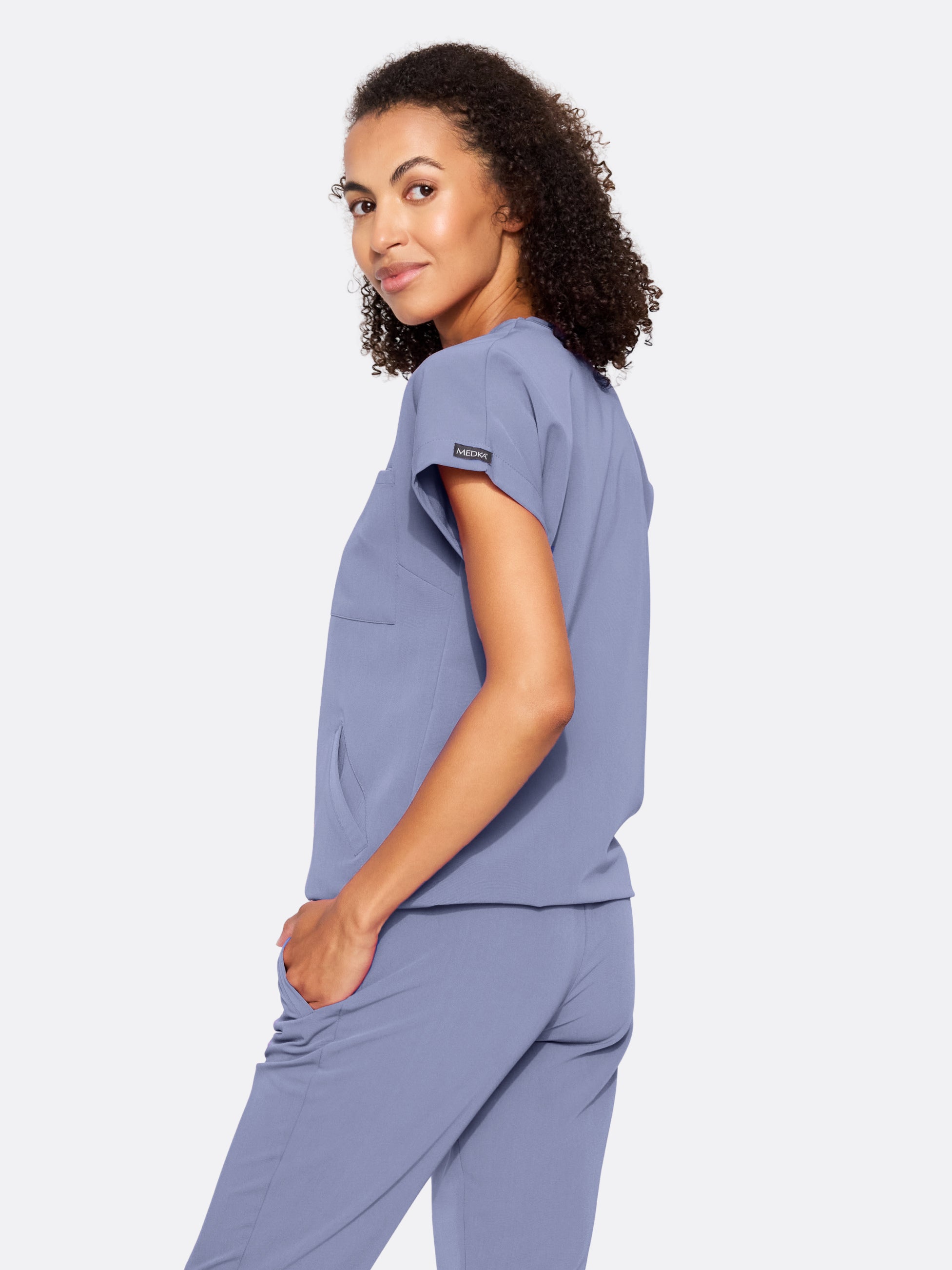 Bluza medyczna damska Welt kolor frozen tył