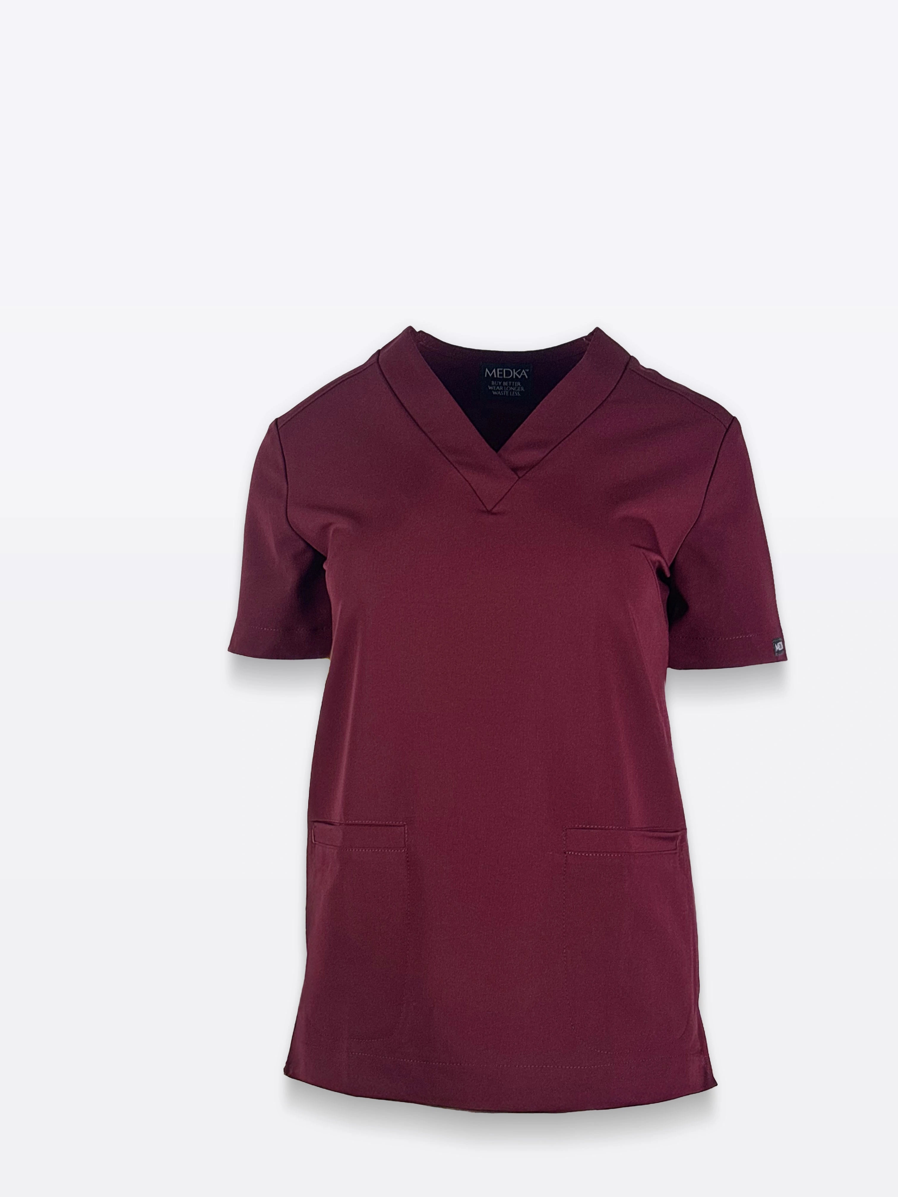 Bluza medyczna damska Moxi w kolorze cherry smoke packshot