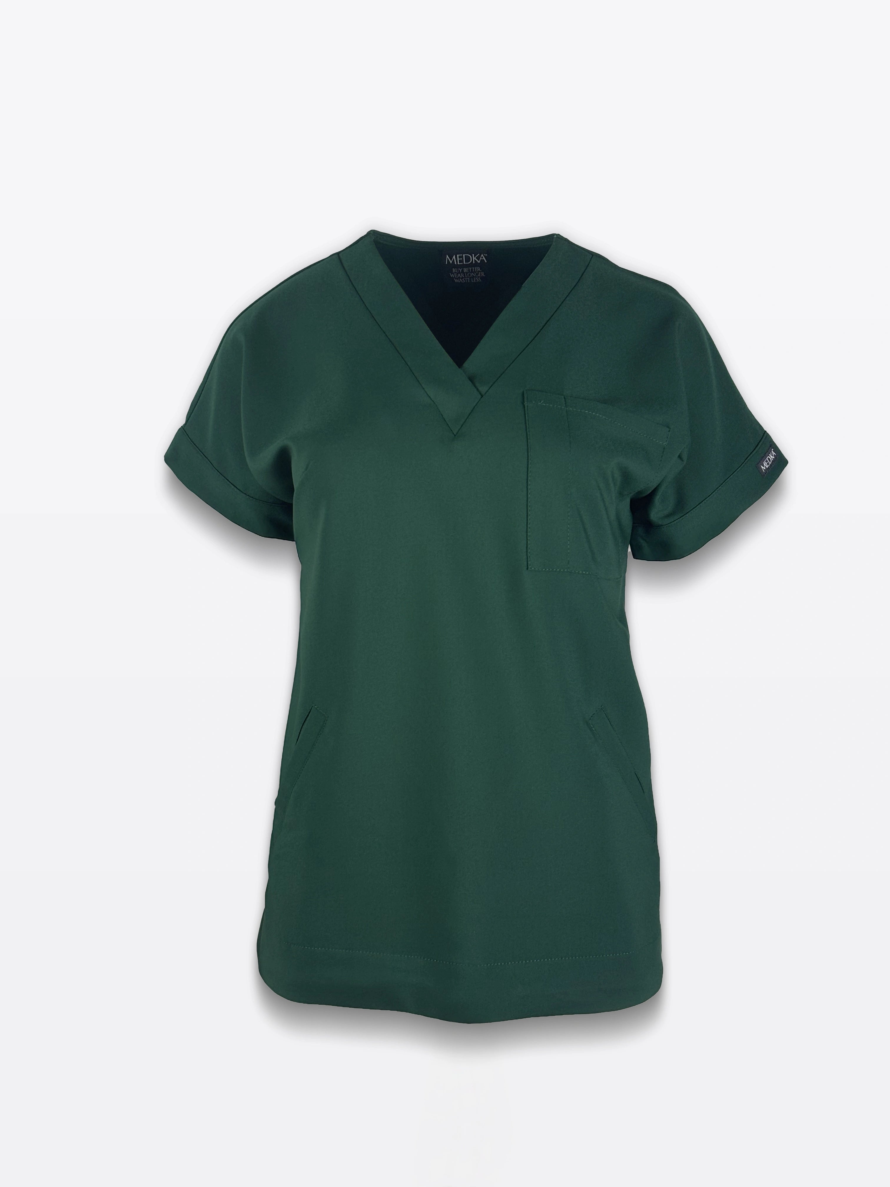 Bluza medyczna Welt w kolorze emerald green packshot
