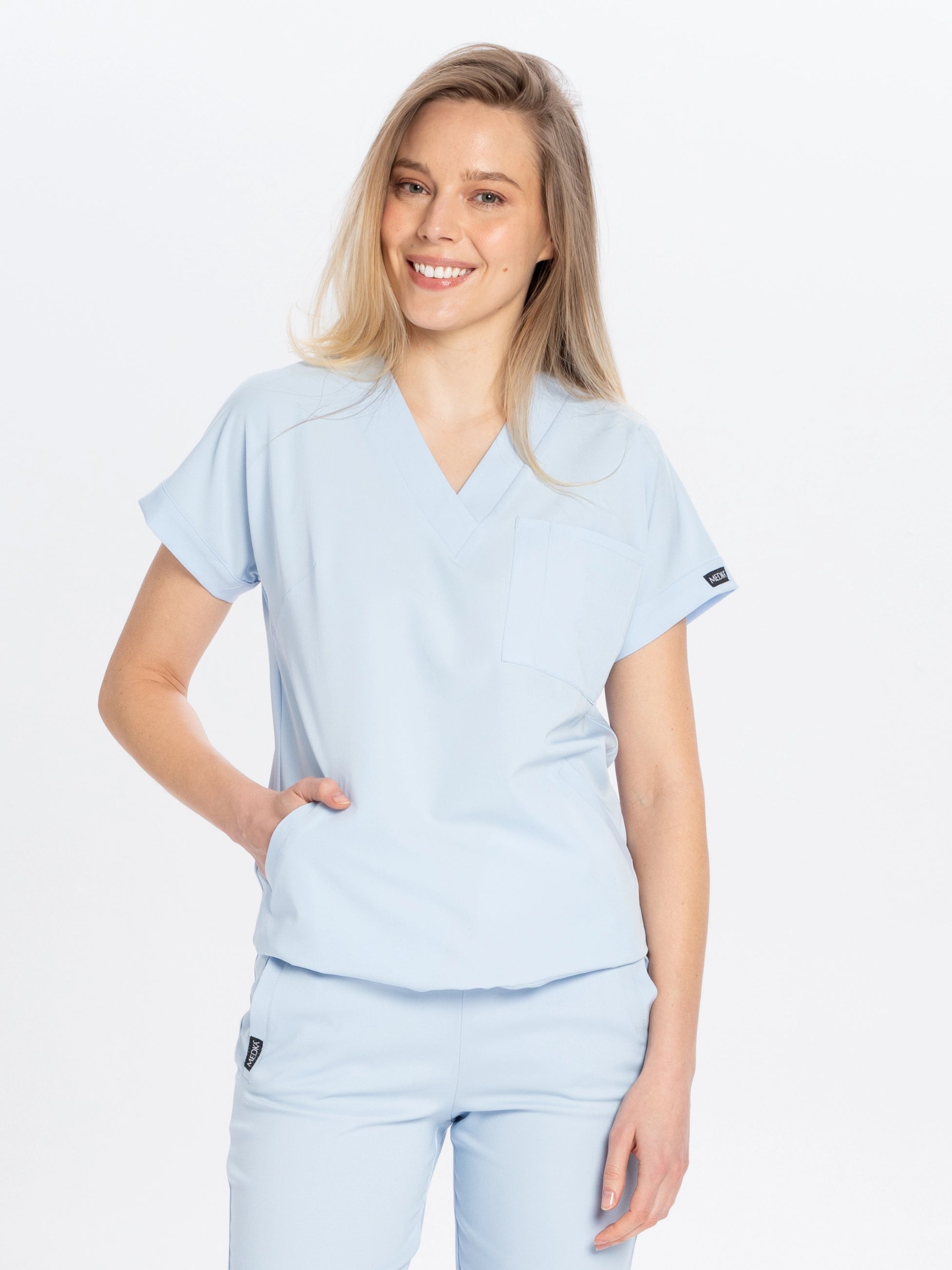 Bluza medyczna damska WELT sky blue