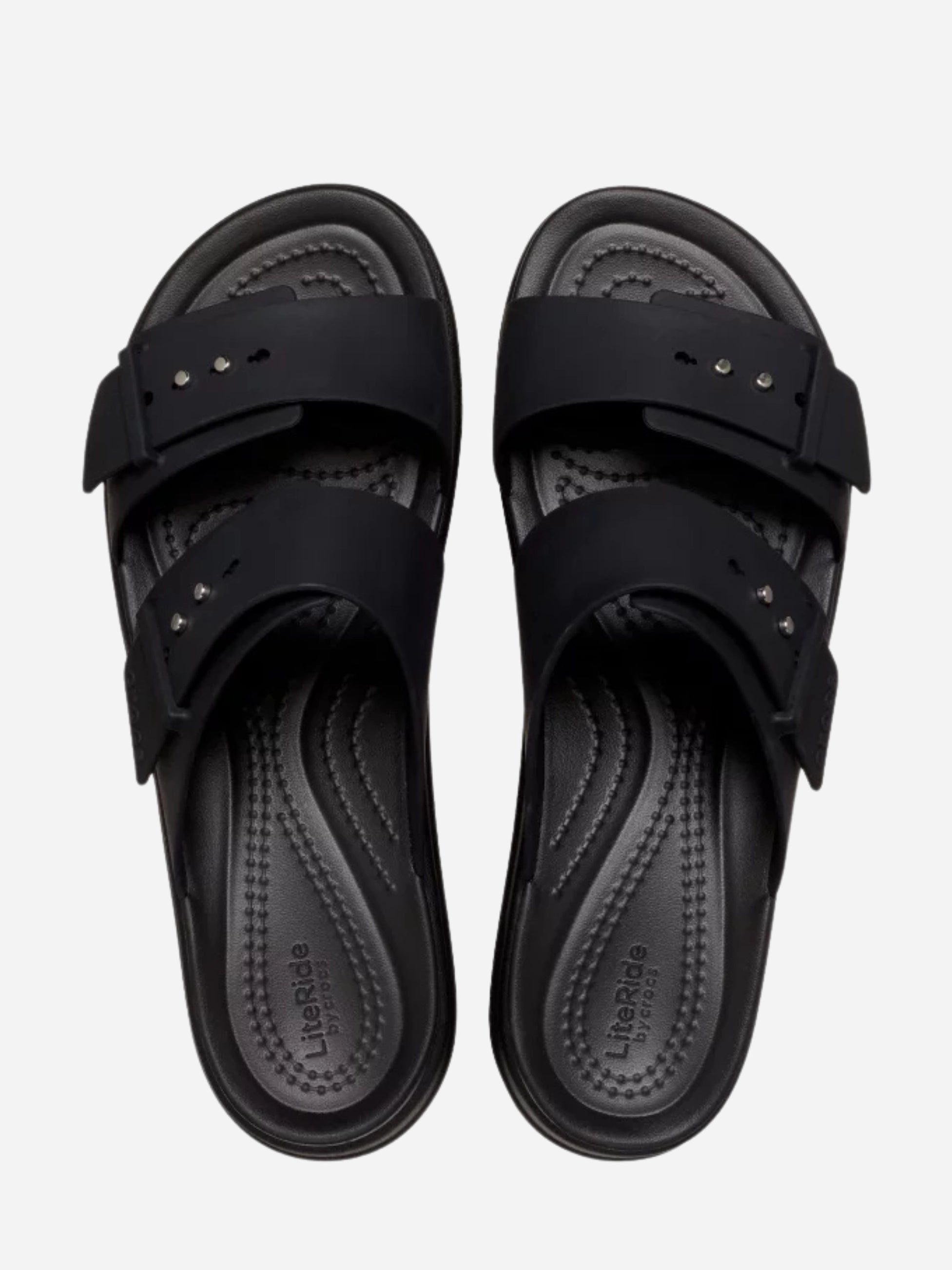 Buty medyczne Crocs Brooklyn czarne widok z góry 