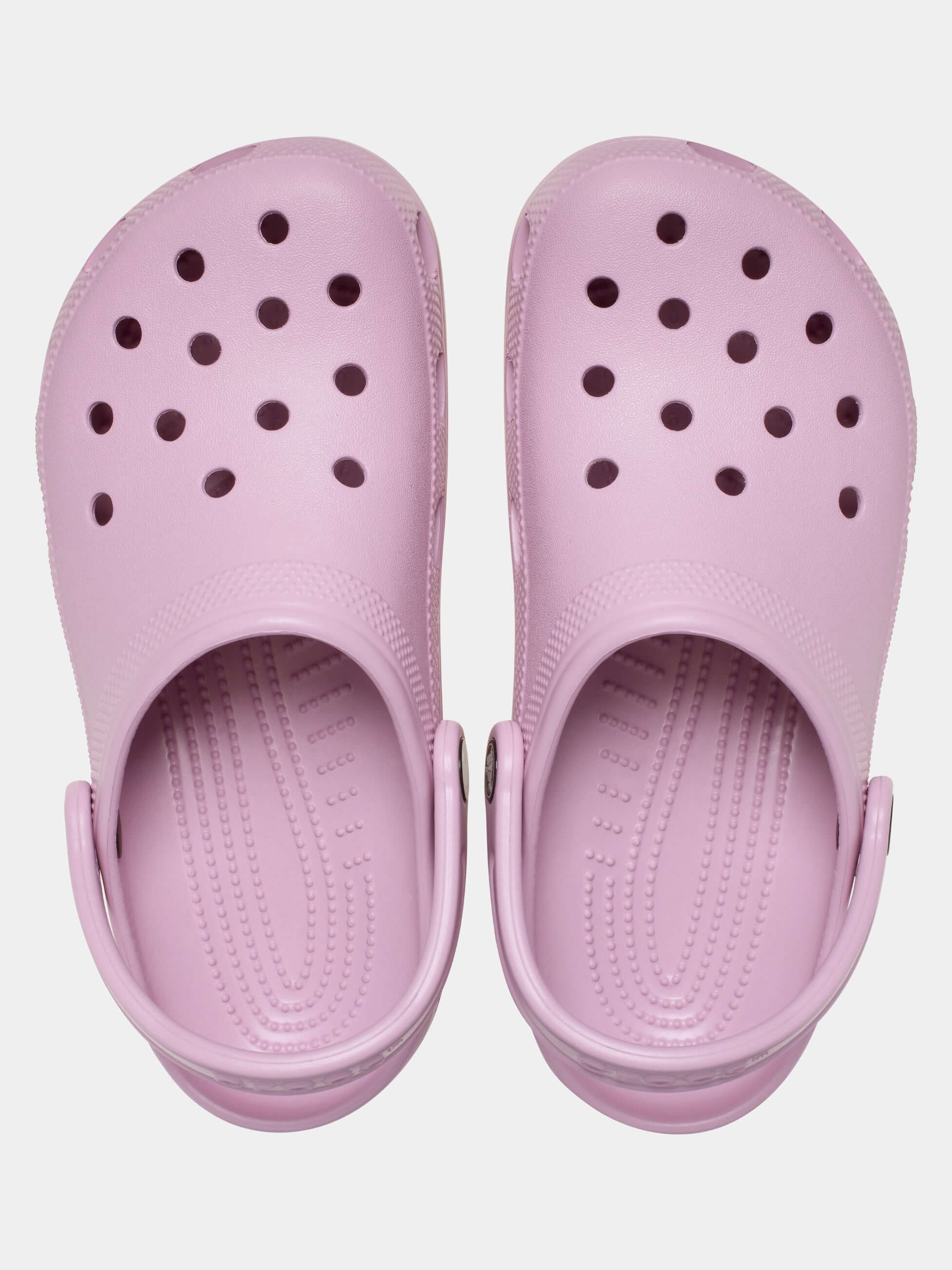 Buty medyczne Crocs classic różowe widok z góry