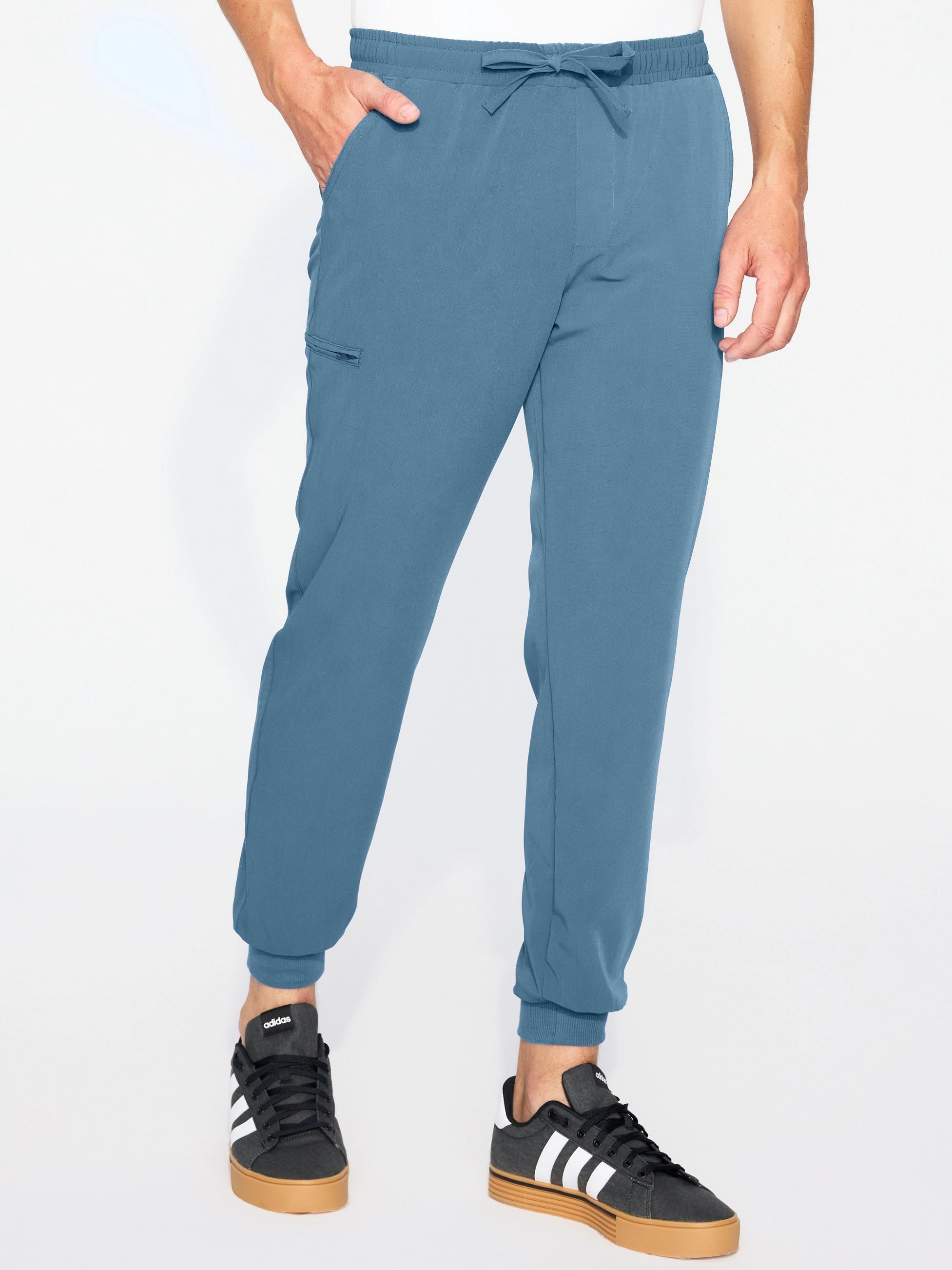 Spodnie medyczne męskie joggery GENUS candy blue