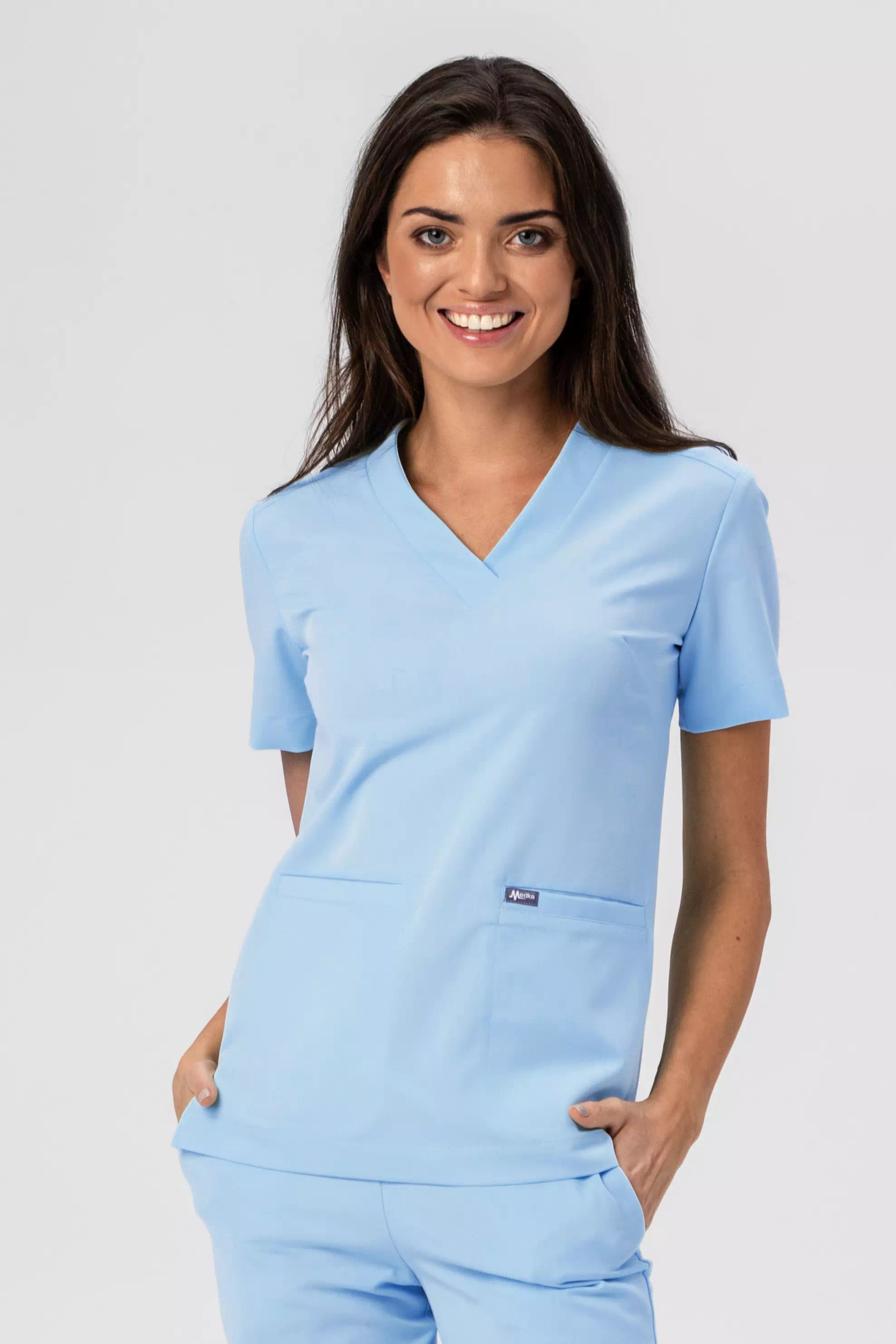 Bluza medyczna moxi kolor błękitny