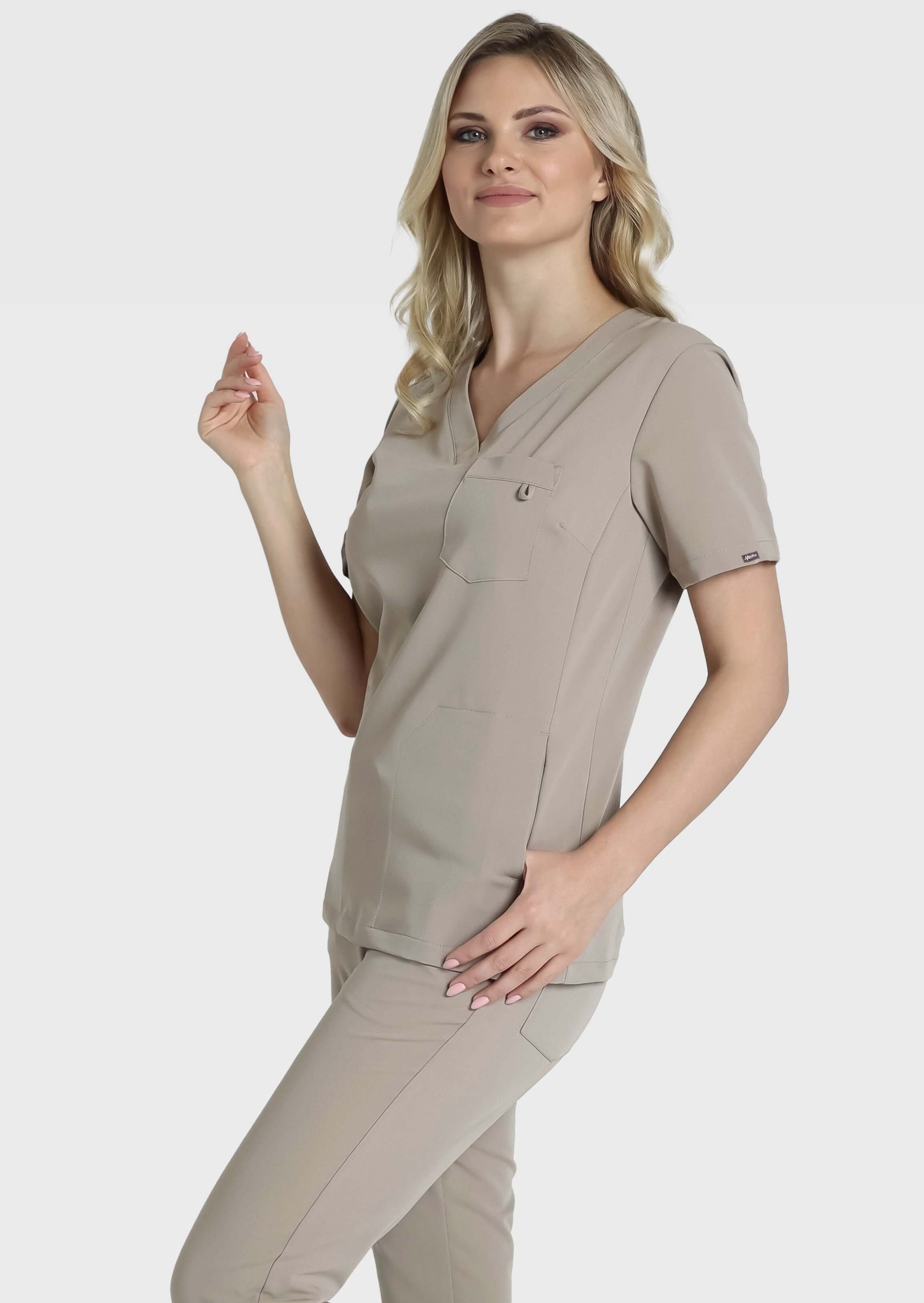 bluza medyczna arla bezowa