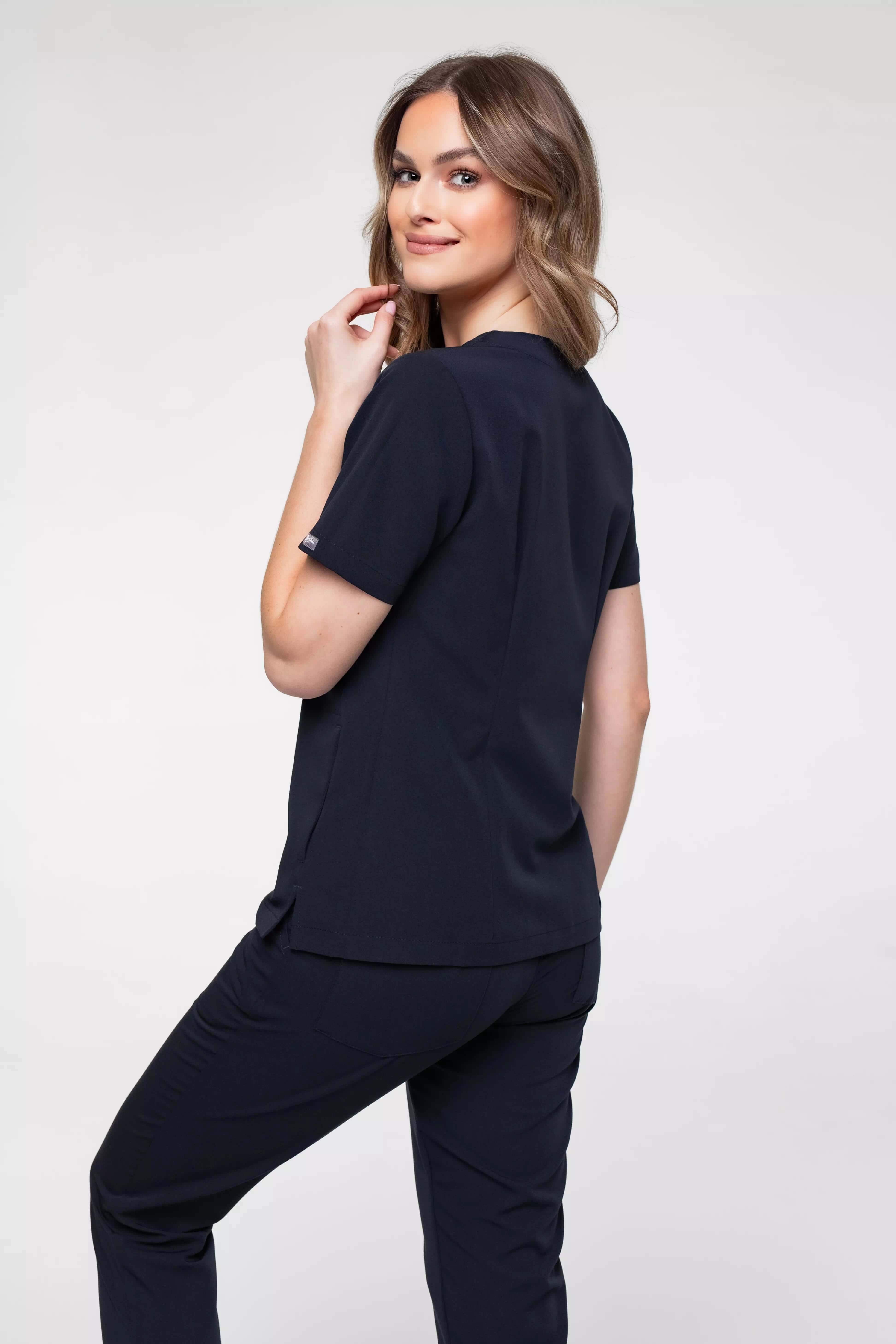 bluza medyczna arla granatowa