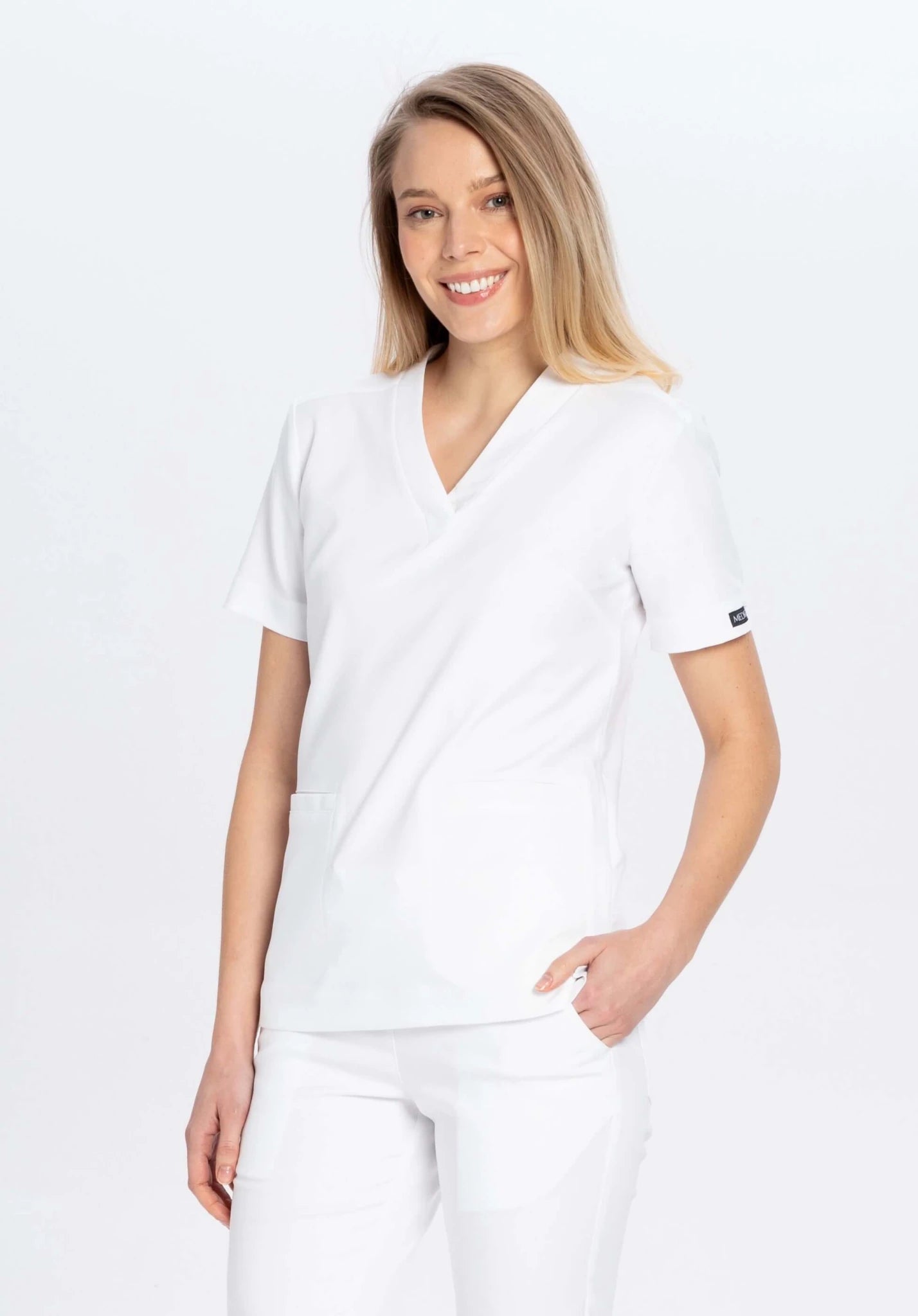 Bluza medyczna damska - MOXI biała - Medka