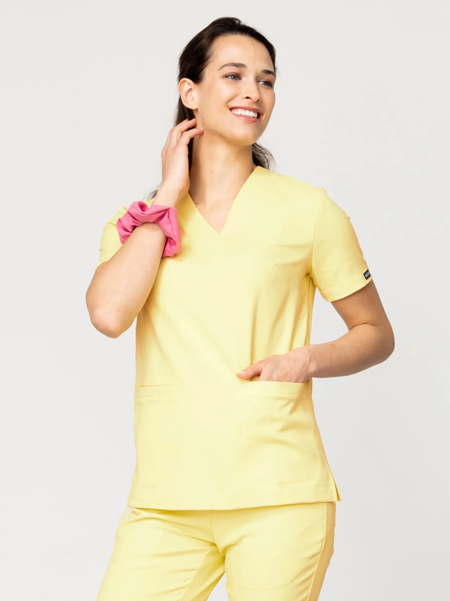 Bluza medyczna damska - MOXI butter yellow - Medka