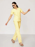 Moteriškas medicininis megztinis - MOXI butter yellow - Medka