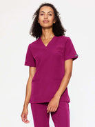 Bluza medyczna damska - MOXI dark rose OUTLET - Medka