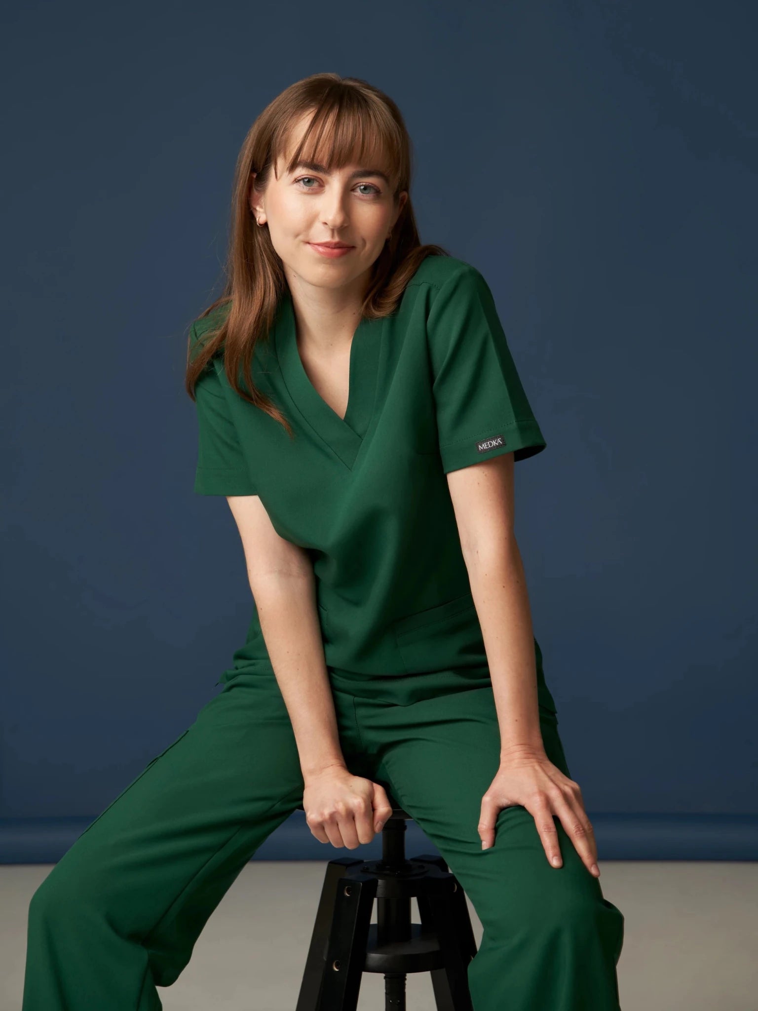 Bluza medyczna damska - MOXI emerald green - Medka