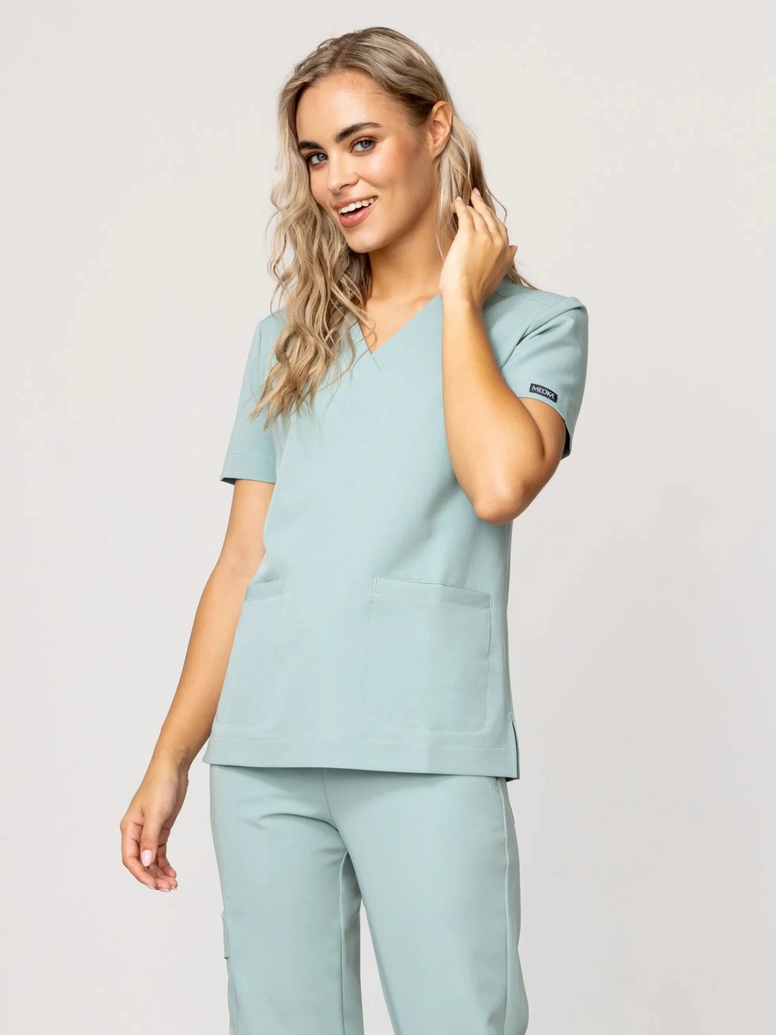 Bluza medyczna damska - MOXI szałwia - Medka