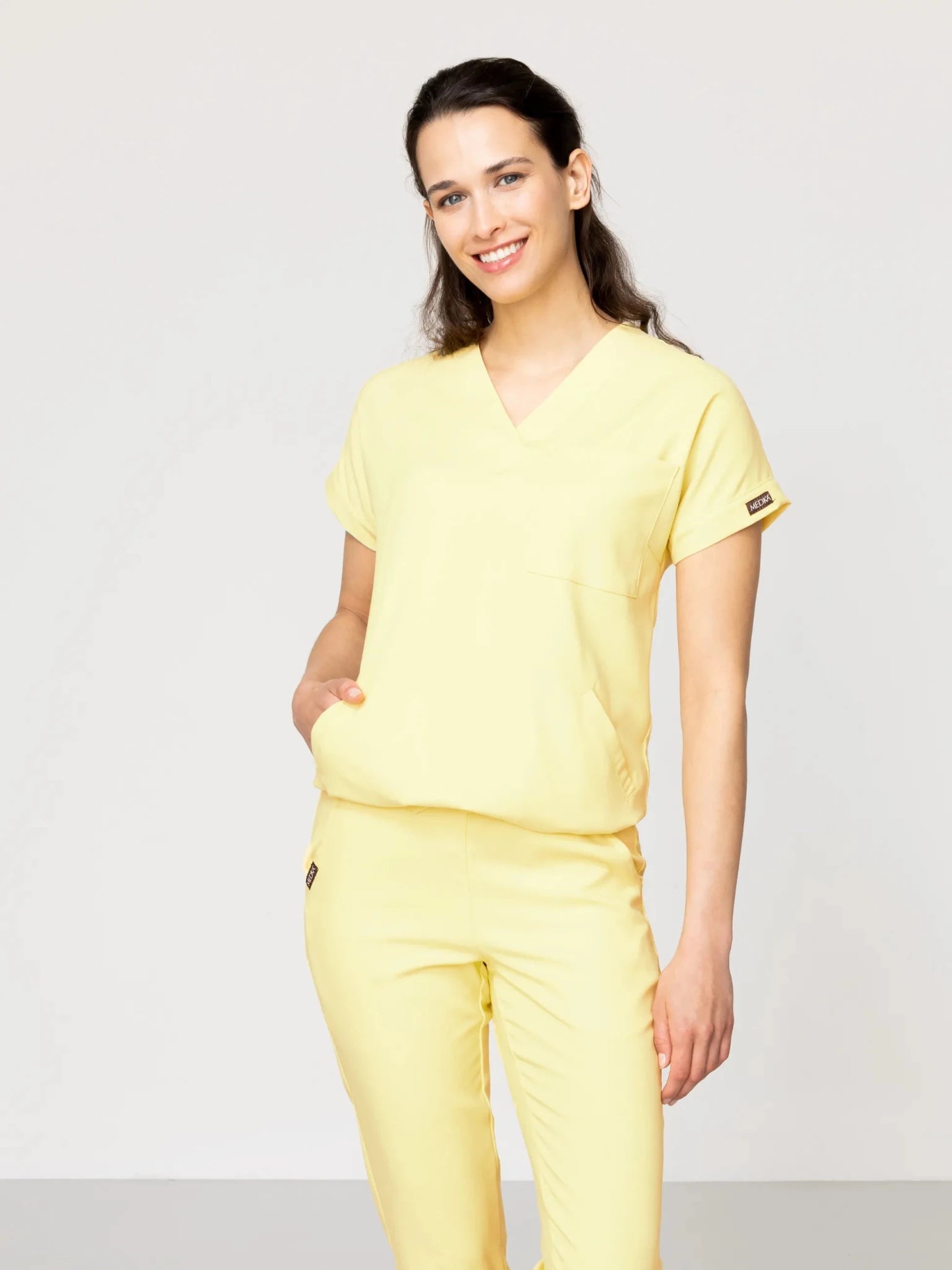 Bluza medyczna damska - WELT butter yellow - Medka