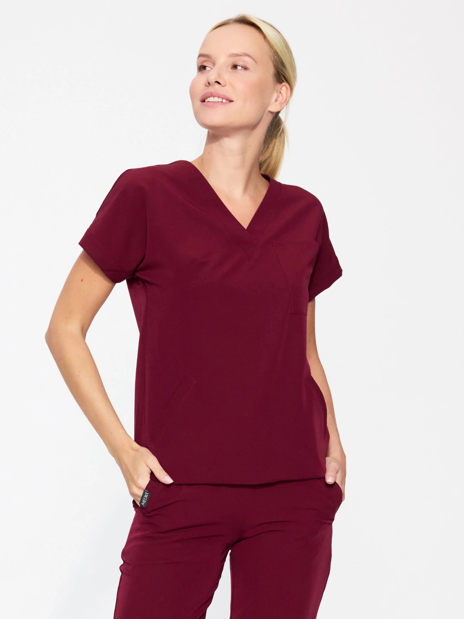 Bluza medyczna damska - WELT cherry smoke - Medka