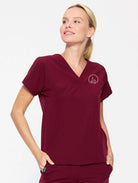 Bluza medyczna damska - WELT cherry smoke z logo PUM - Medka