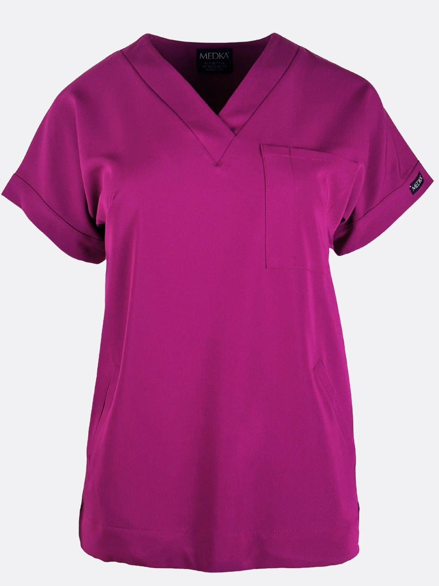 Bluza medyczna damska - WELT deep rose - Medka