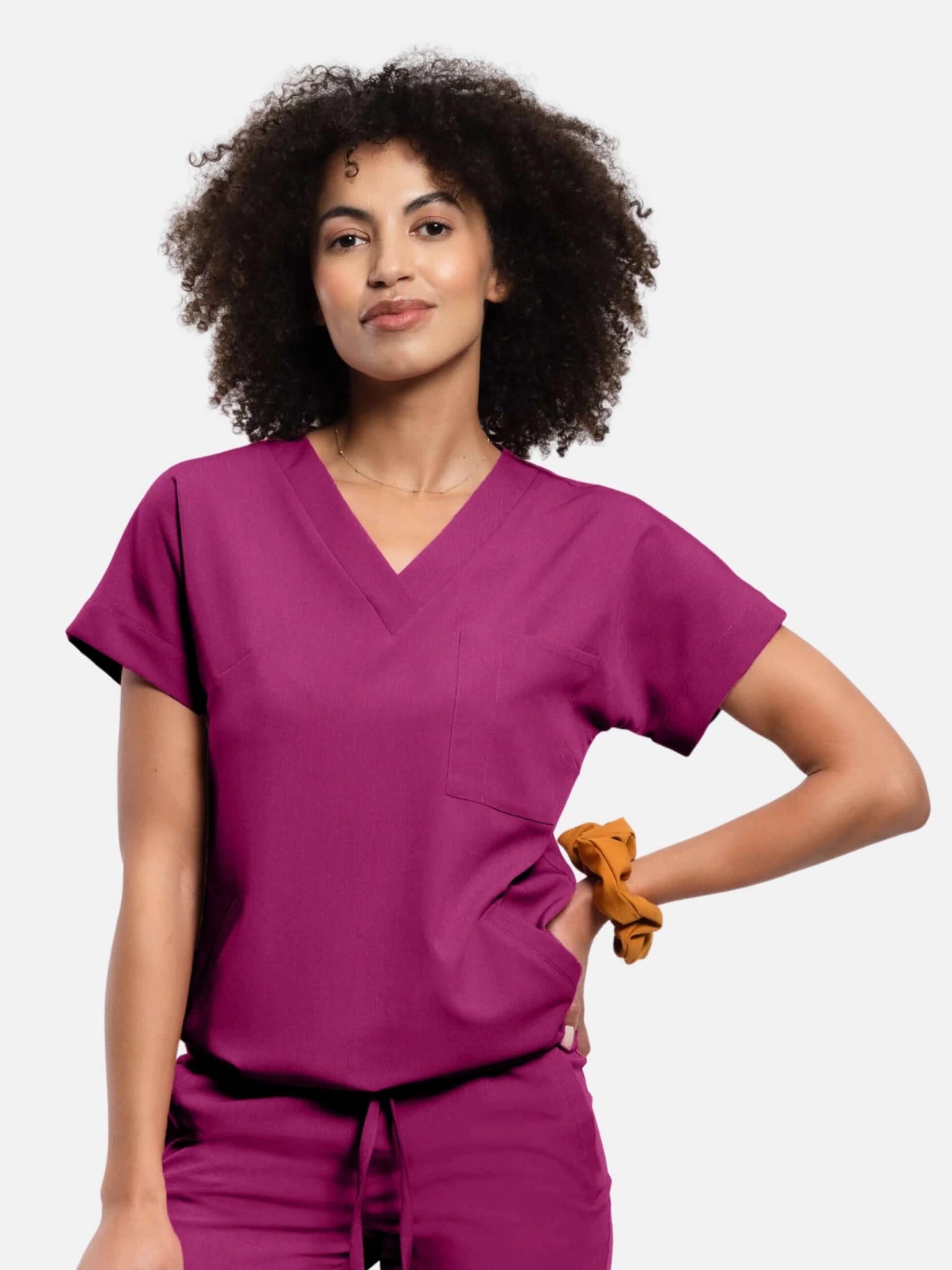 Bluza medyczna damska - WELT deep rose - Medka