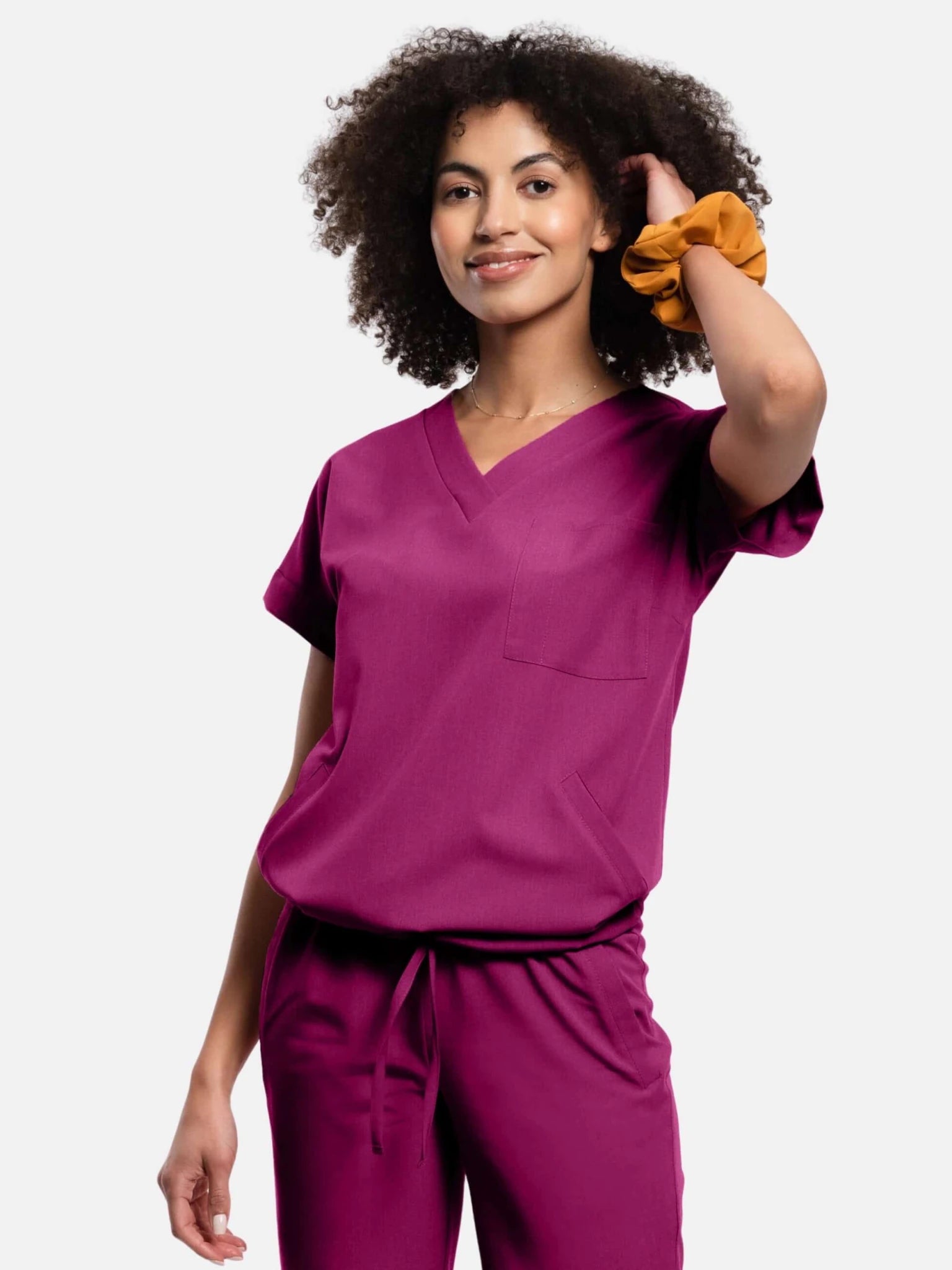 Bluza medyczna damska - WELT deep rose - Medka