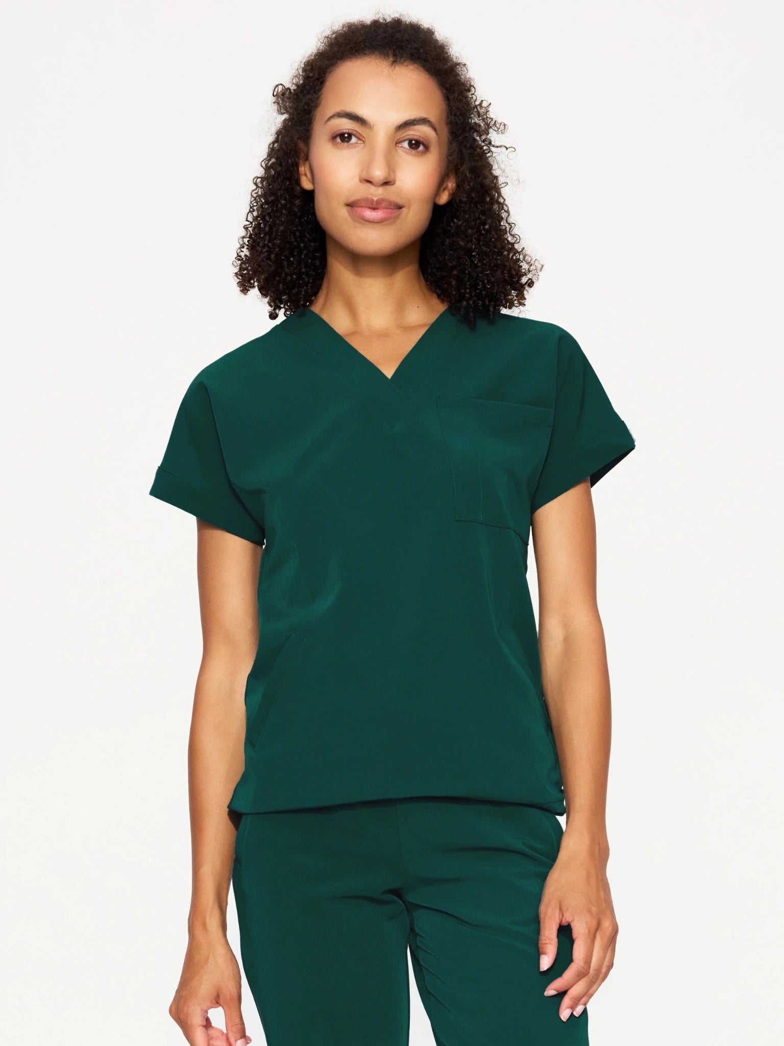 Bluza medyczna damska - WELT emerald green - Medka