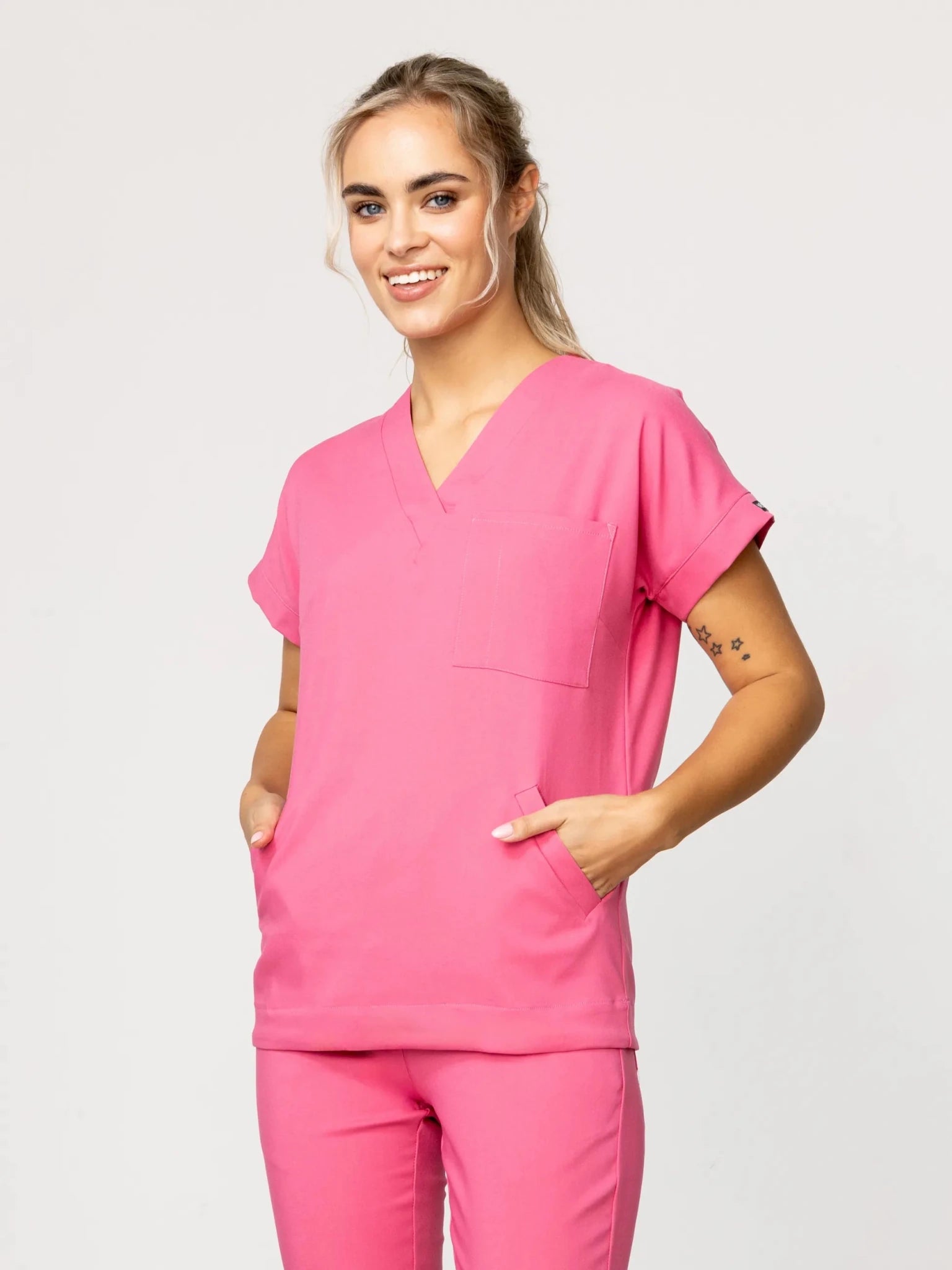 Bluza medyczna damska - WELT flamingo - Medka