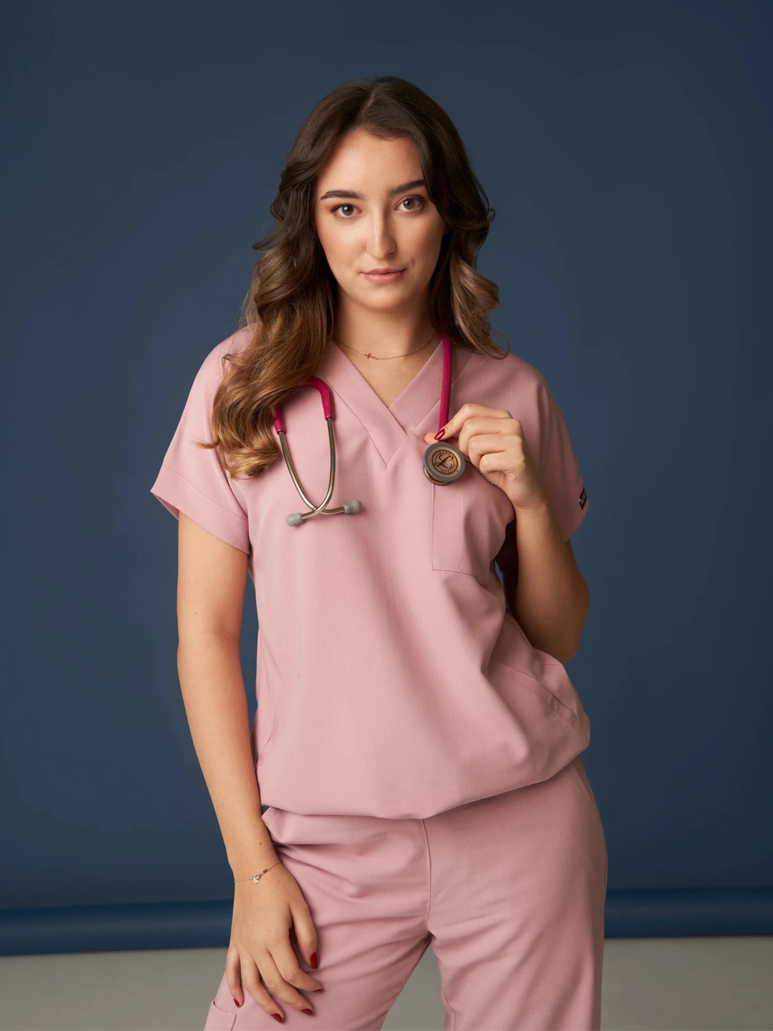 Bluza medyczna damska - WELT misty rose - Medka