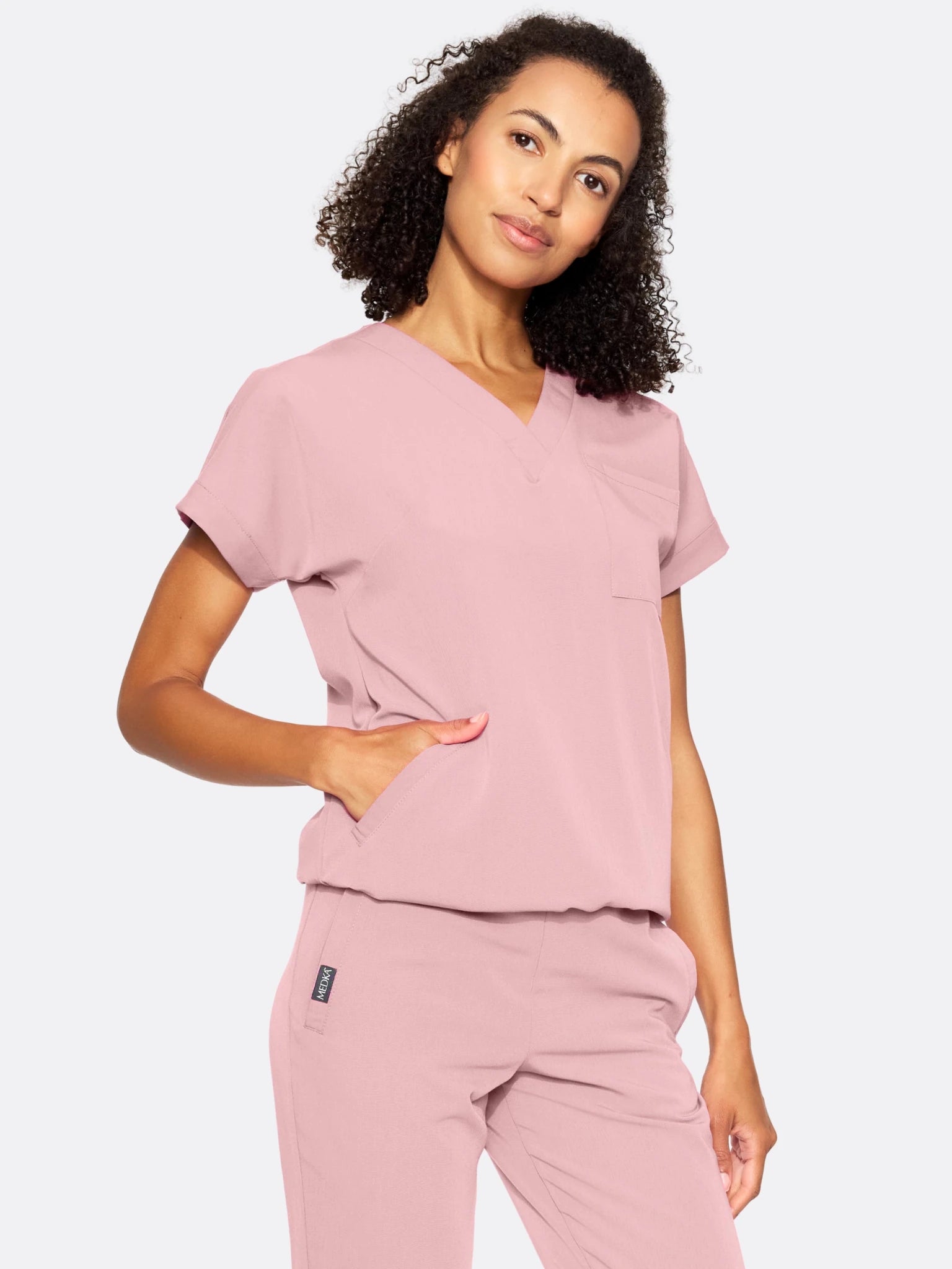 Bluza medyczna damska - WELT misty rose - Medka